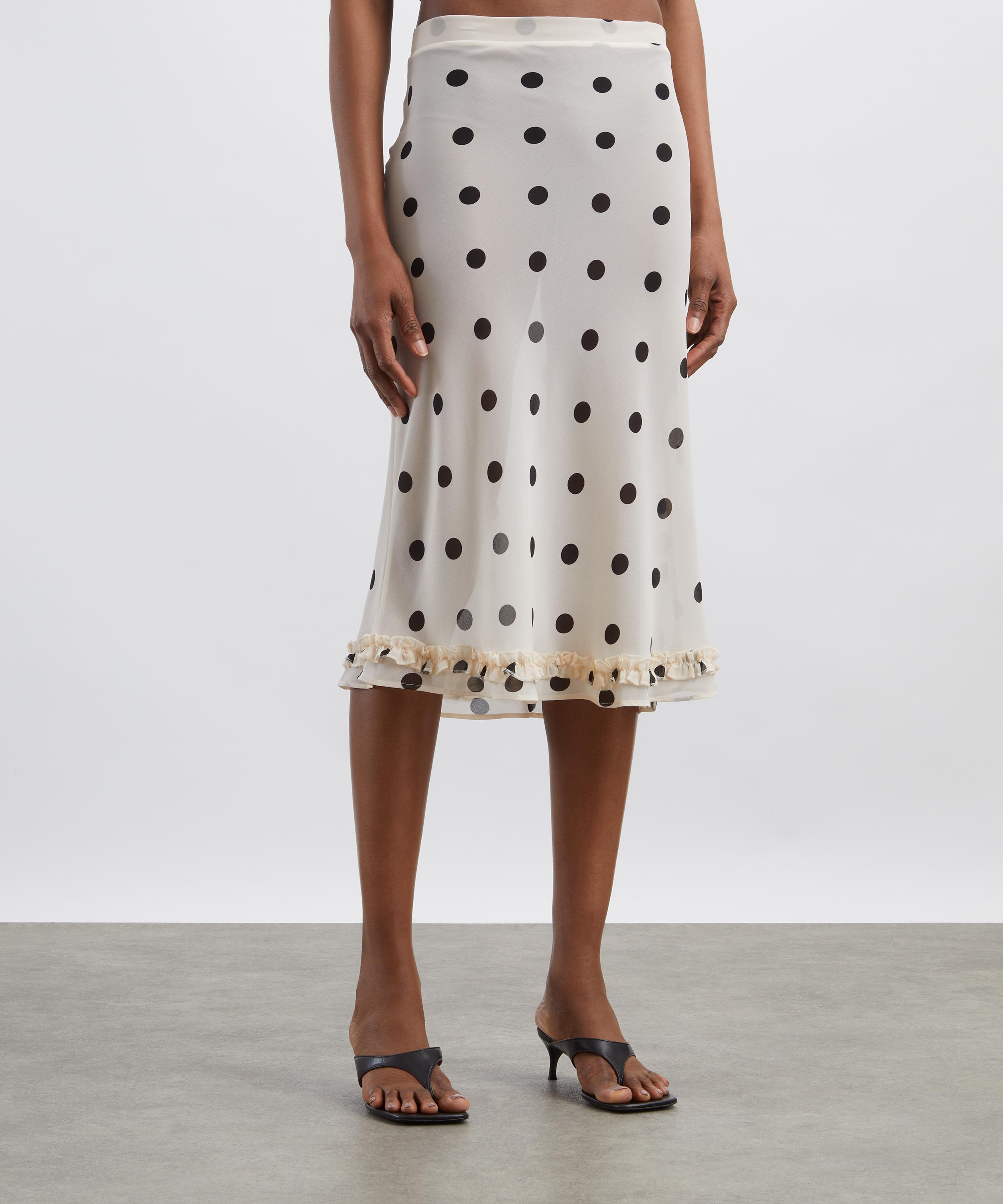 Susamusa - Meadow Polka-Dot Sheer Midi Skirt image number 2