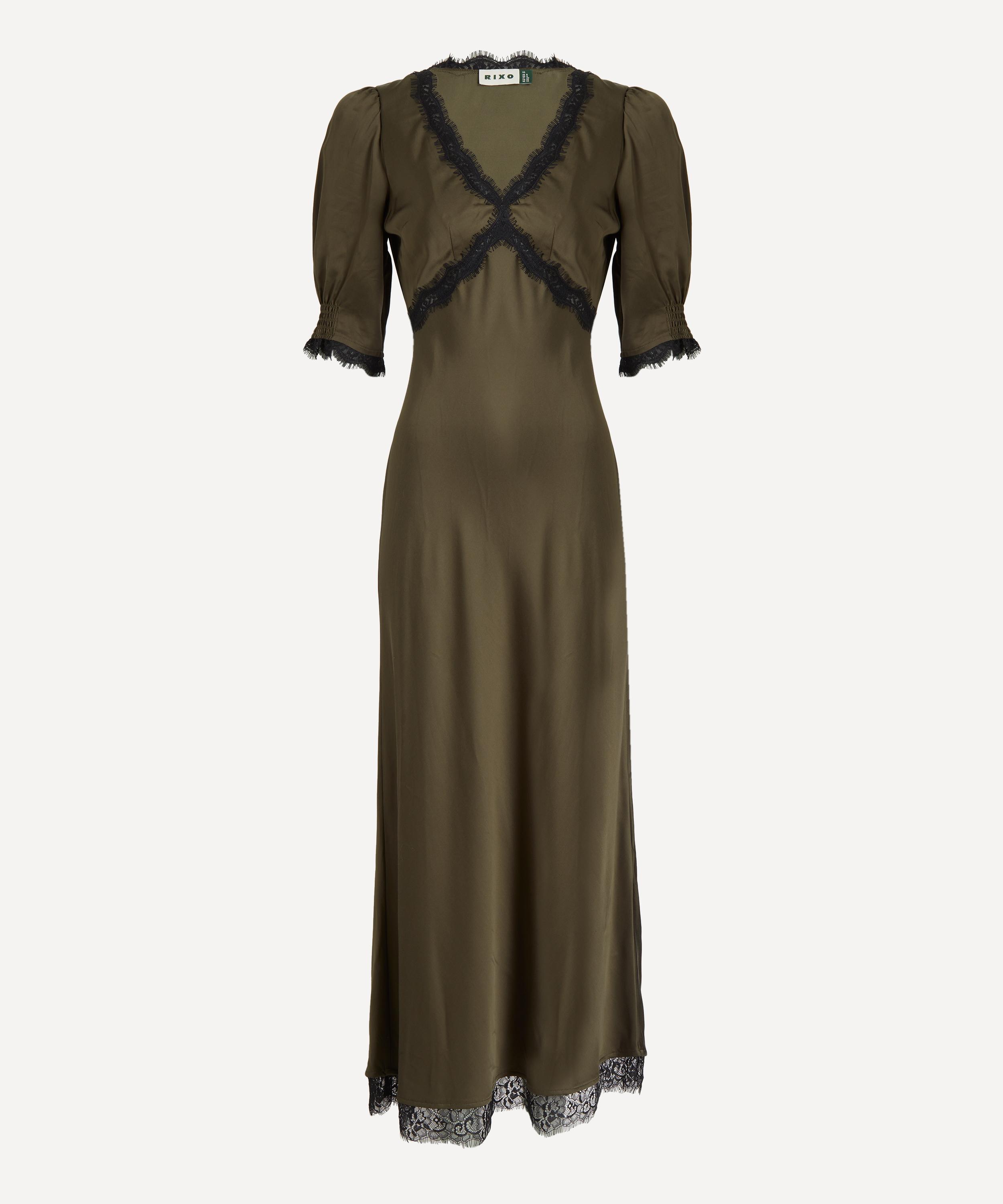 RIXO - Annina Satin Midi