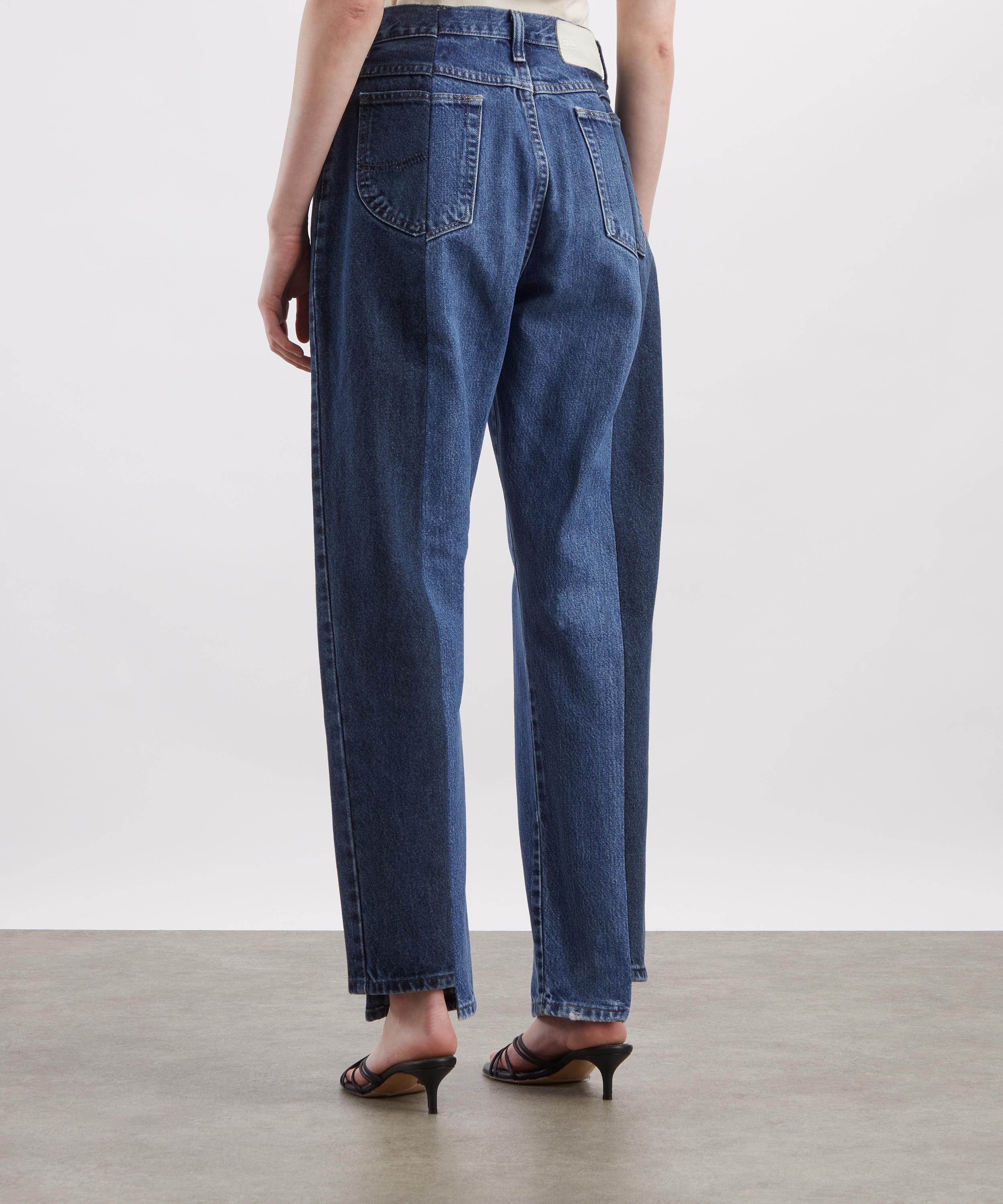 E.L.V. Denim - Boyfriend Mid-Dark Blue Jeans image number 3