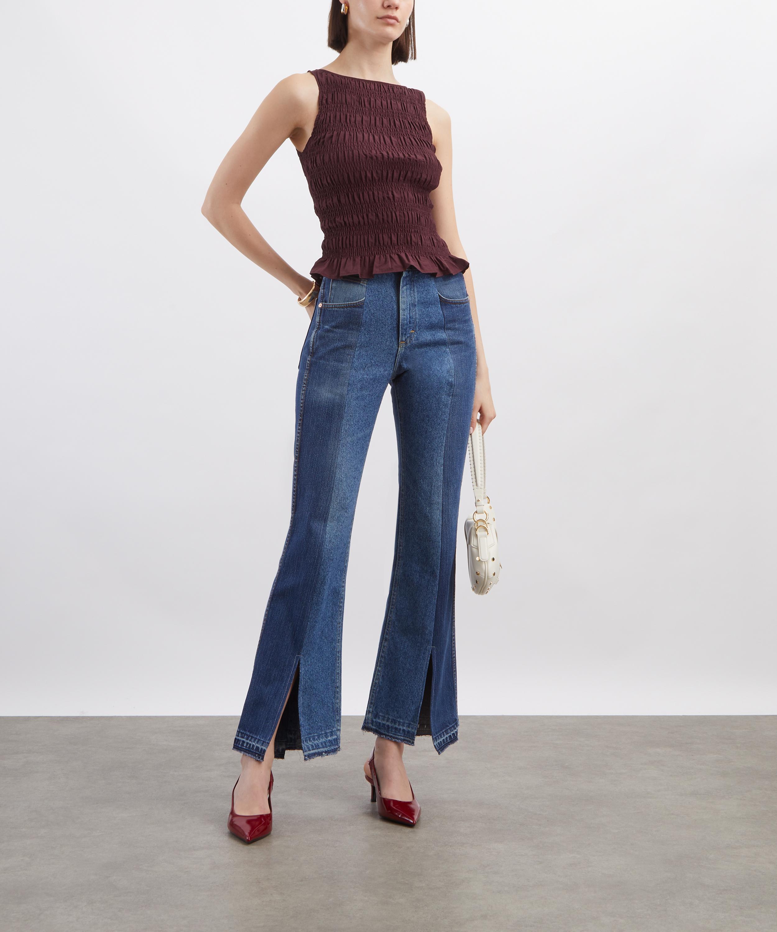E.L.V. Denim - Flare Mid-Dark Blue Jeans image number 1