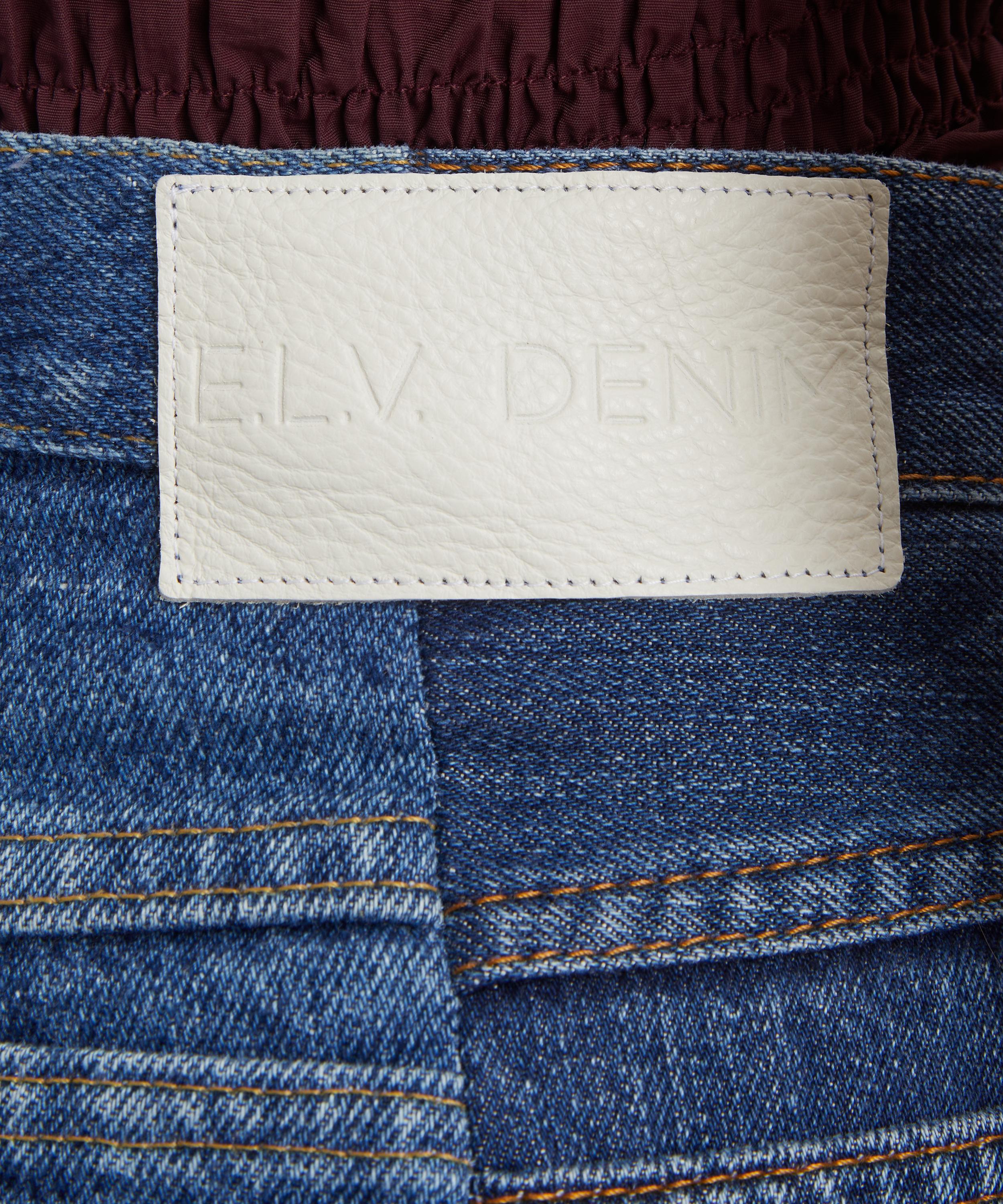 E.L.V. Denim - Flare Mid-Dark Blue Jeans image number 4