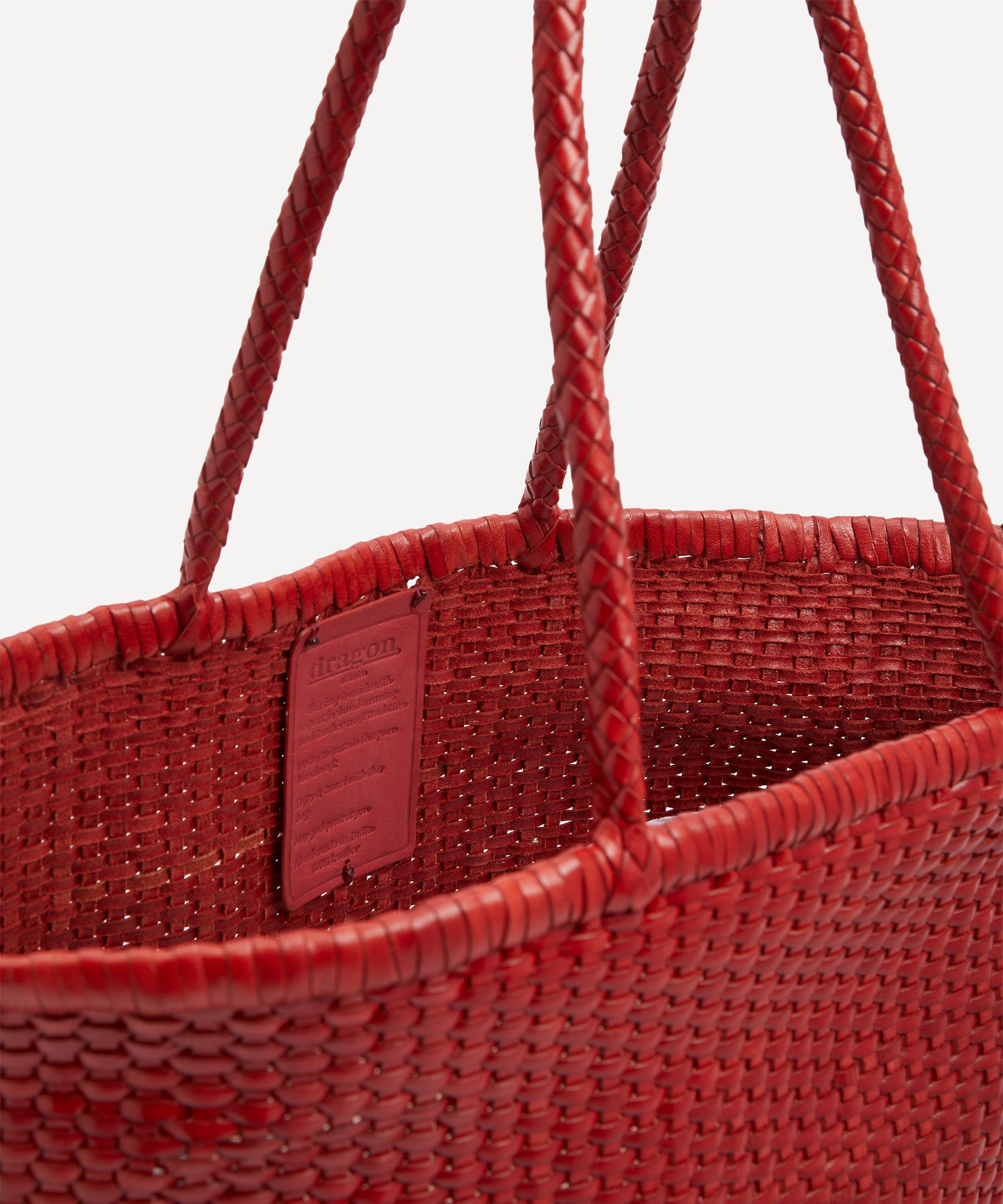 Dragon Diffusion - B Weave Big Woven Leather Tote Bag image number 5