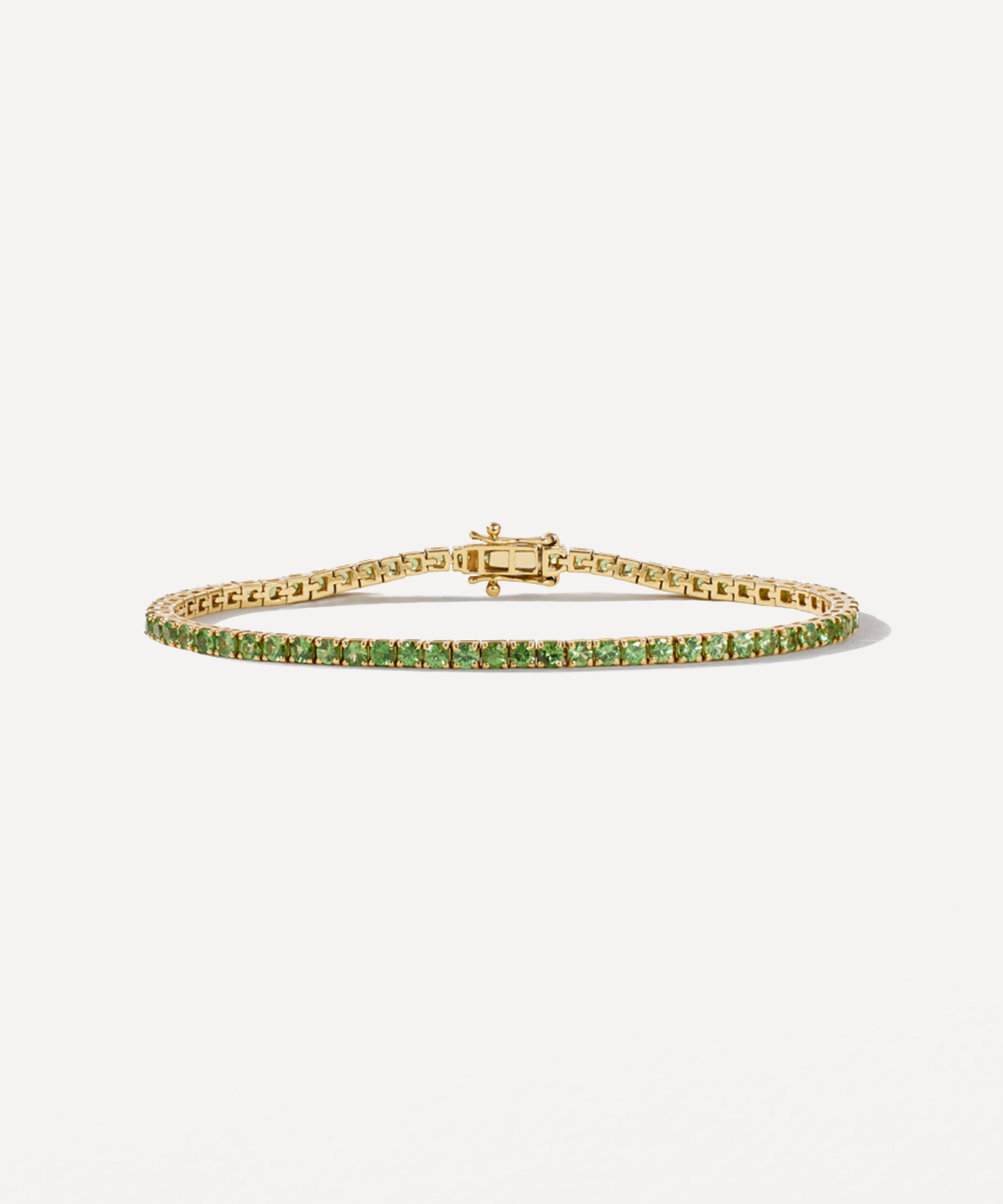 Roxanne First - 14ct Gold Tsavorite Tennis Bracelet