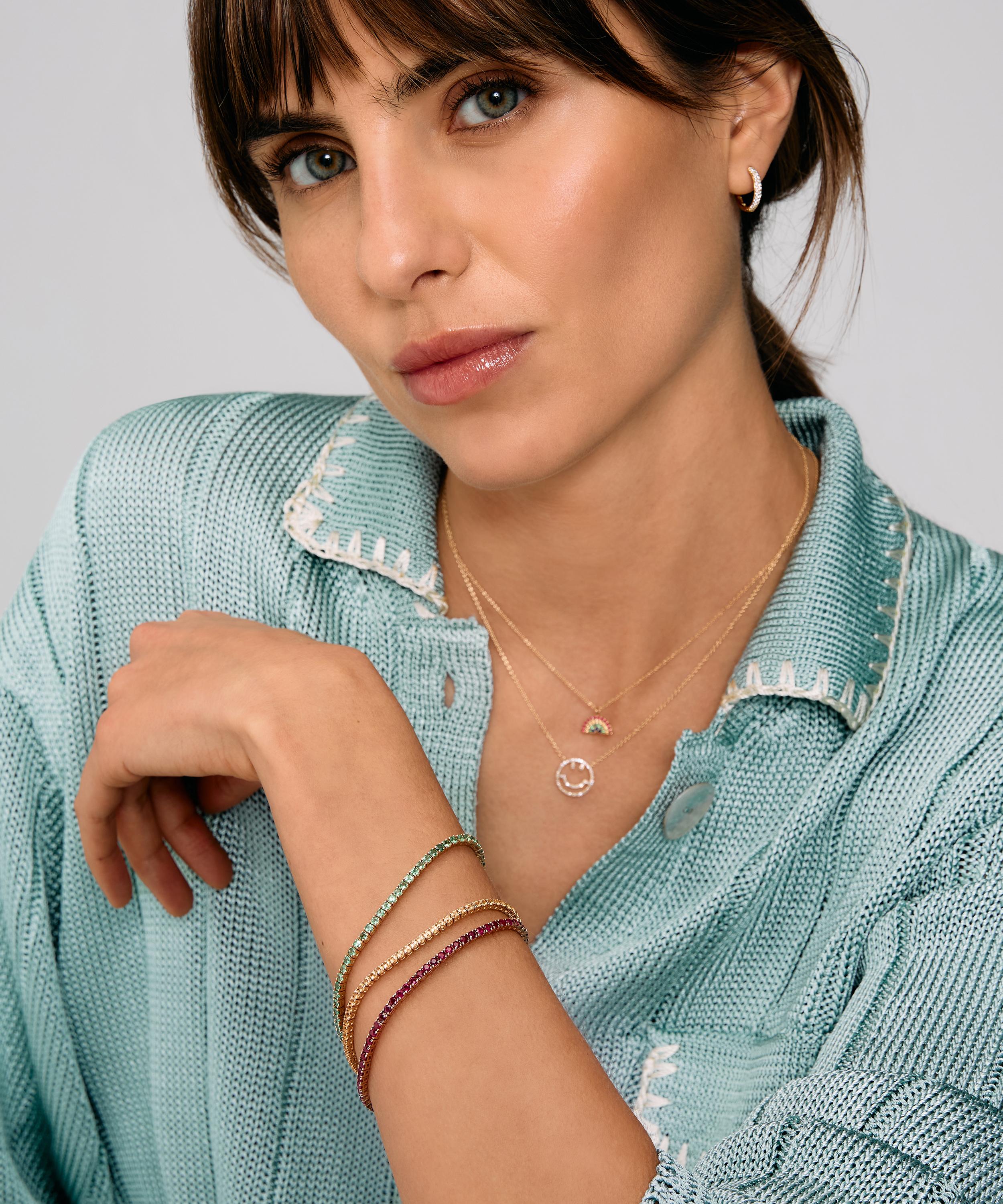 Roxanne First - 14ct Gold Tsavorite Tennis Bracelet image number 1