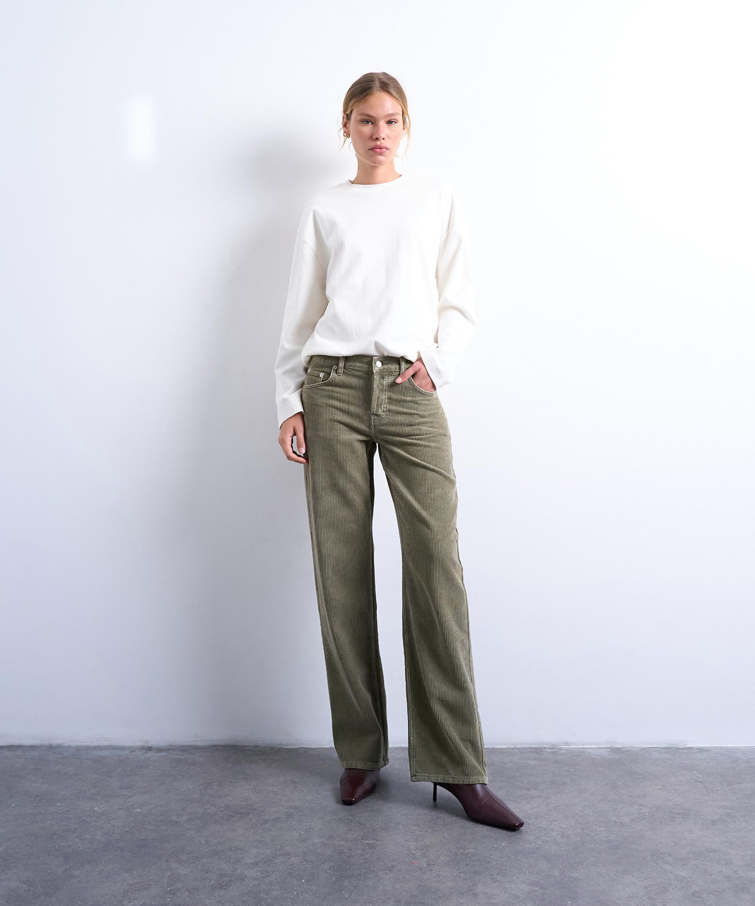 TOPSHOP - Sage Ember Low Rise Cord Jeans image number 1