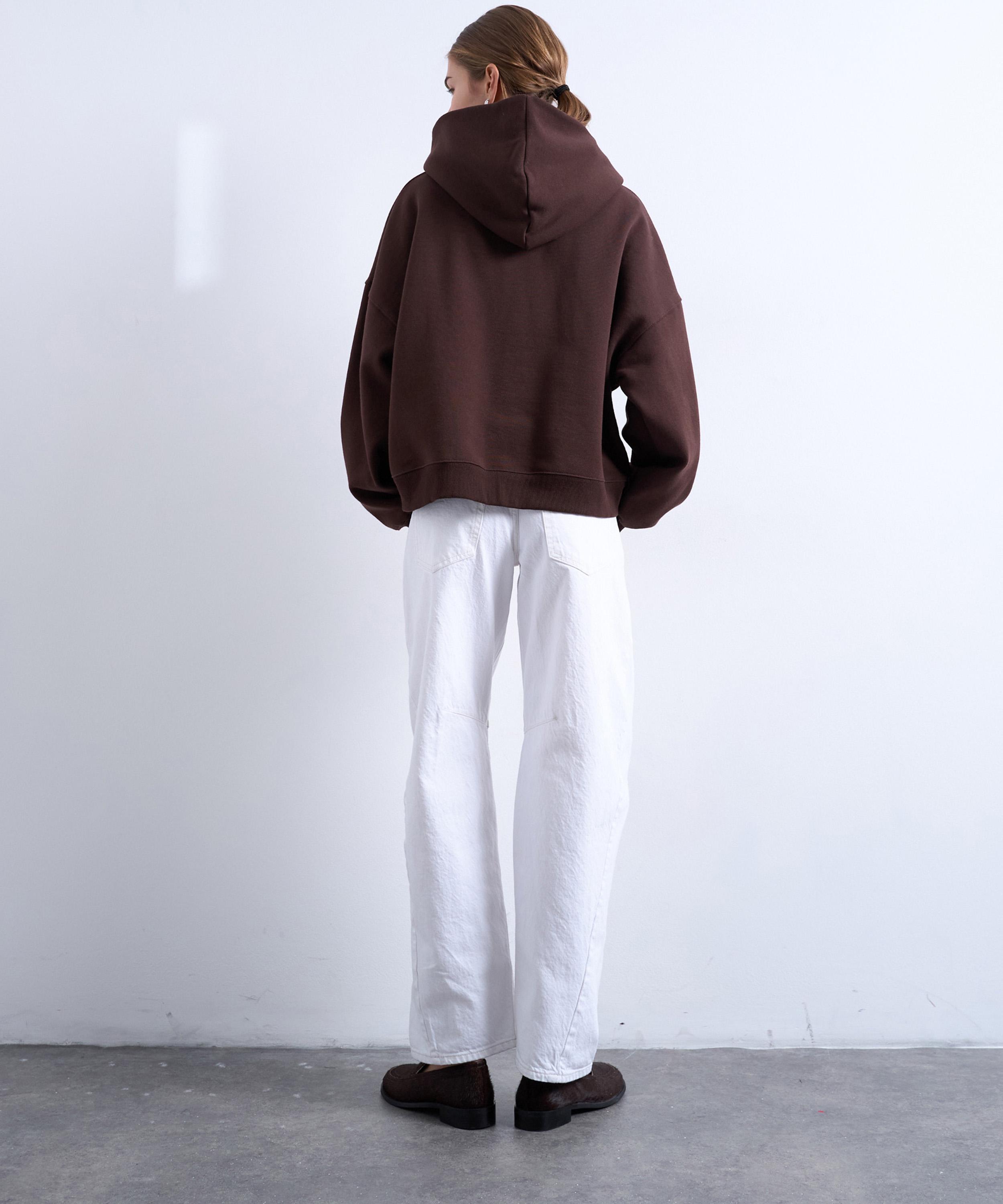 TOPSHOP - Barrel Mid-Rise Jeans in Ecru image number 1