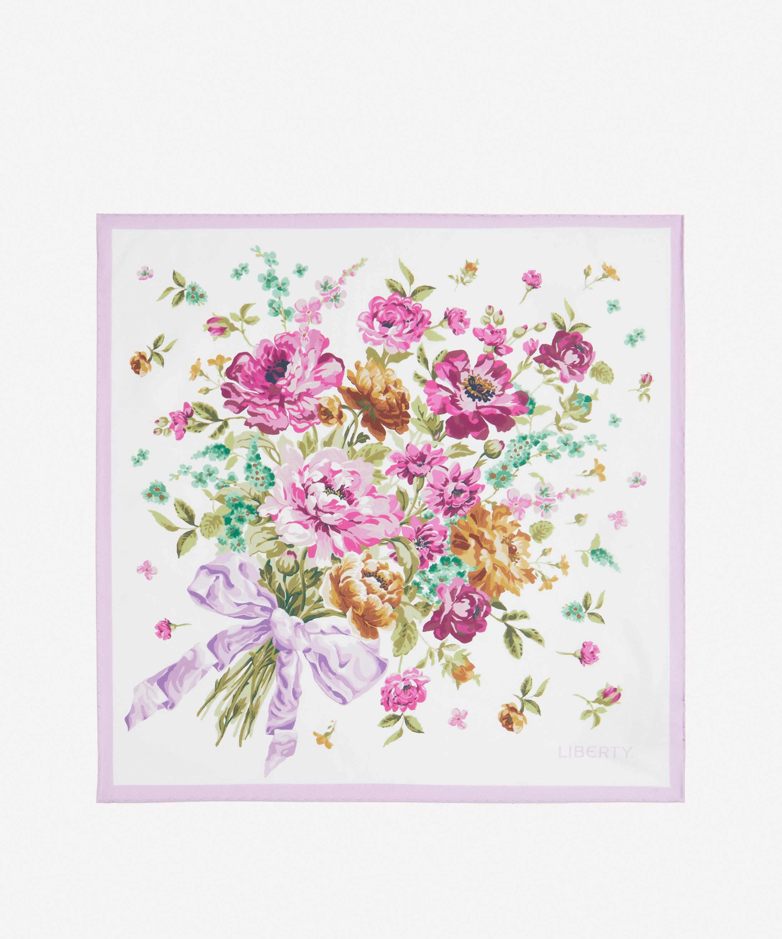 Liberty - Bow Bouquet Silk Scarf 45