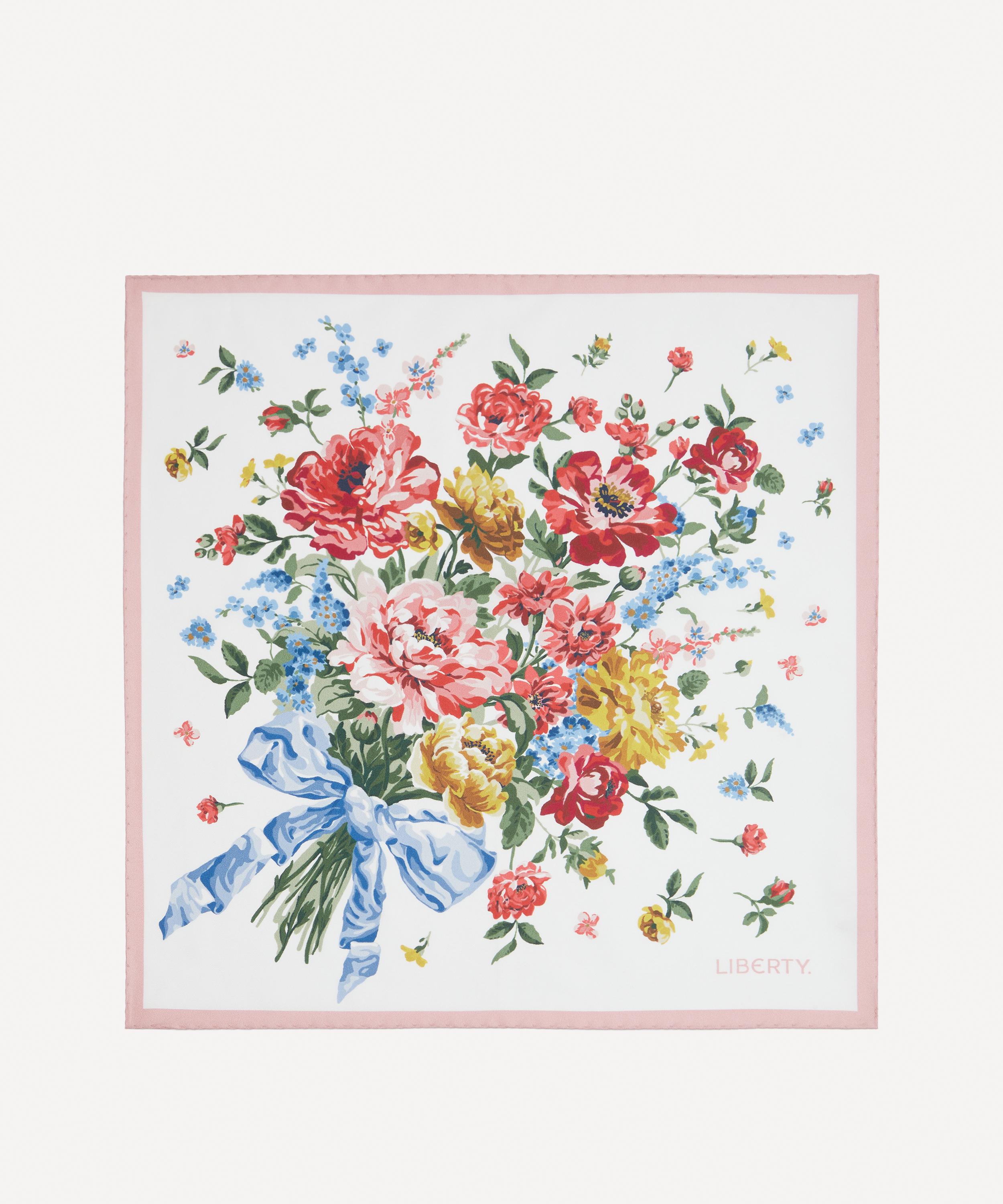 Liberty - Bow Bouquet Silk Scarf 45