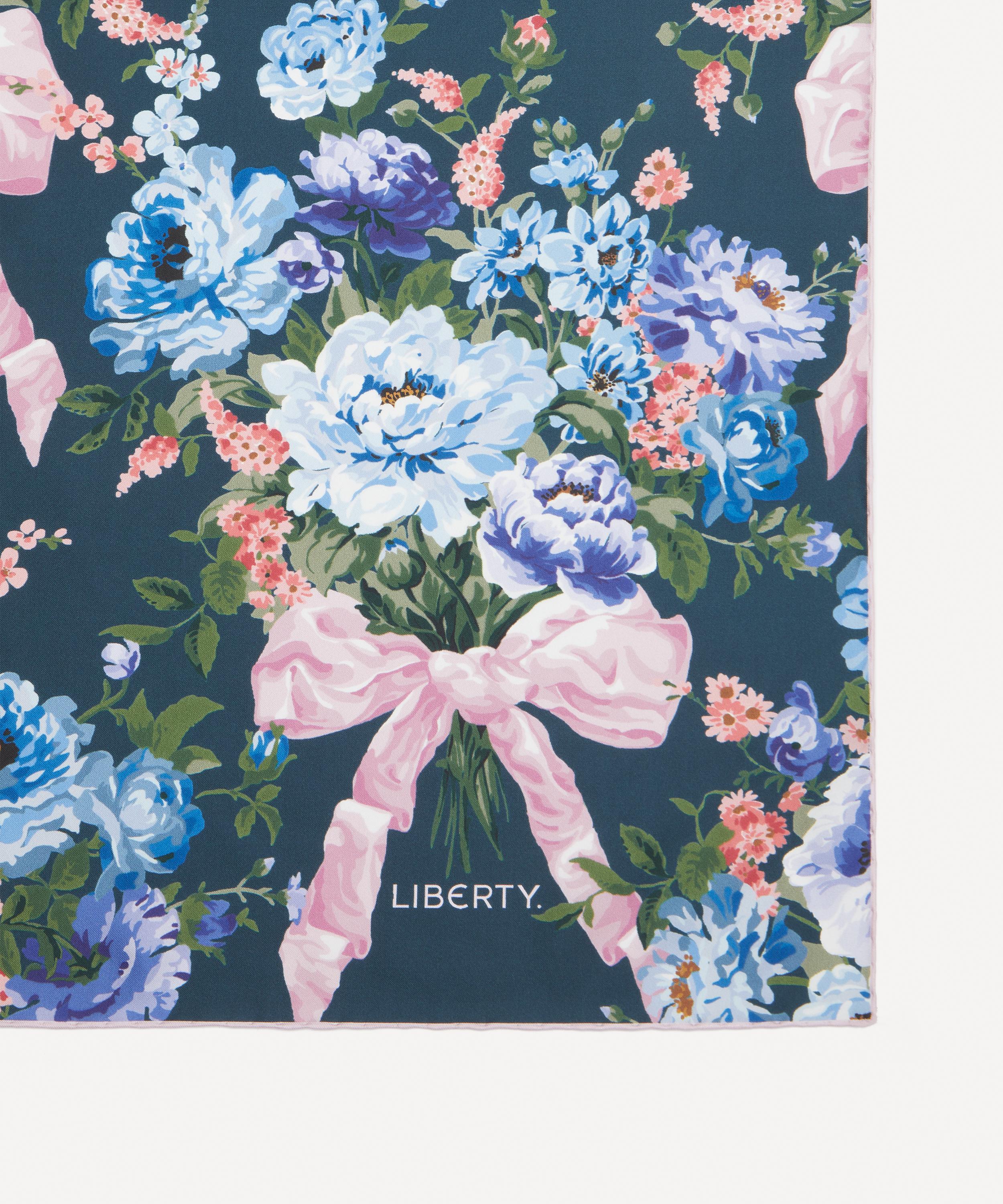 Liberty - Bridgerton Bow Bouquet Silk Scarf 90 image number 2