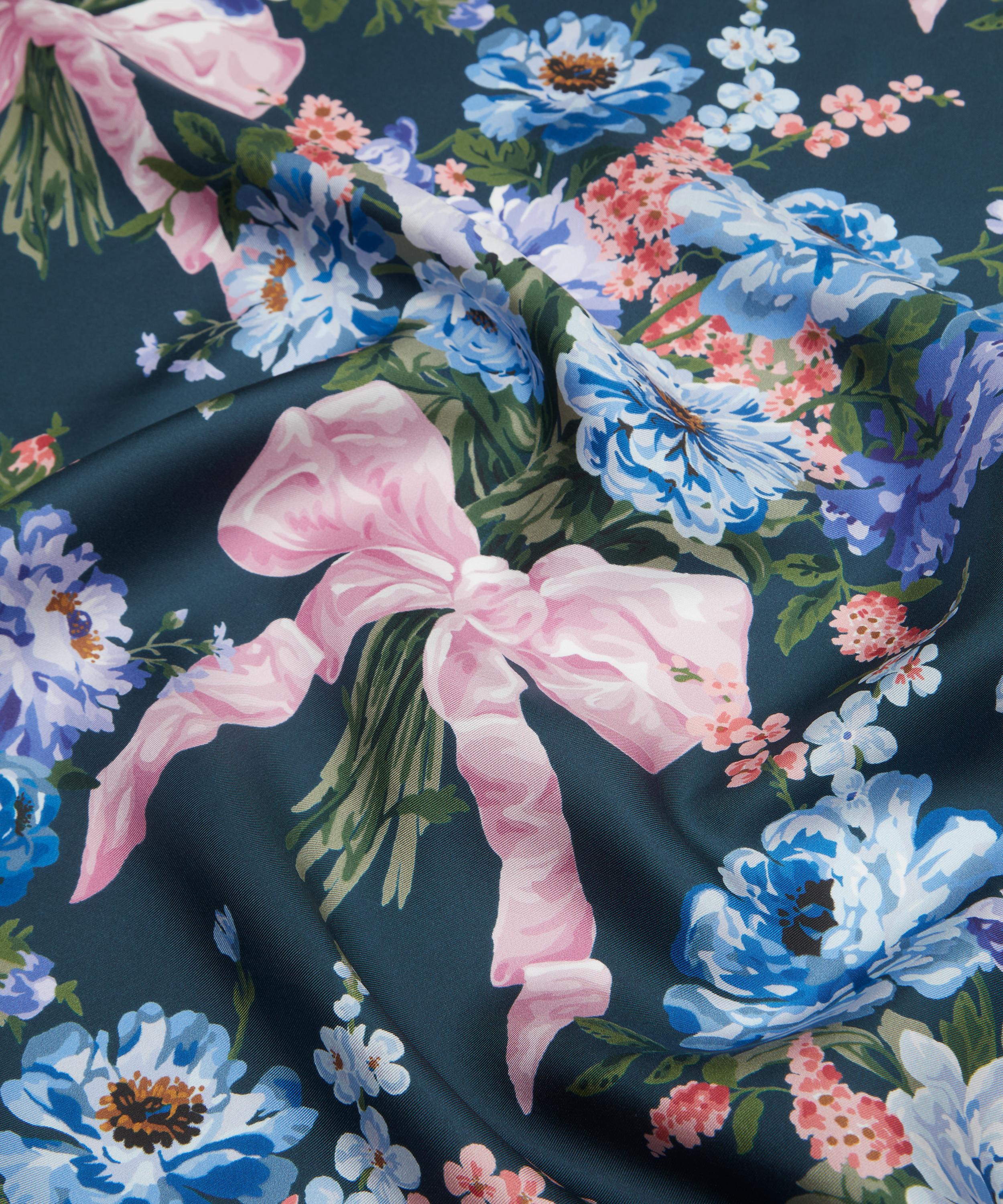 Liberty - Bridgerton Bow Bouquet Silk Scarf 90 image number 3