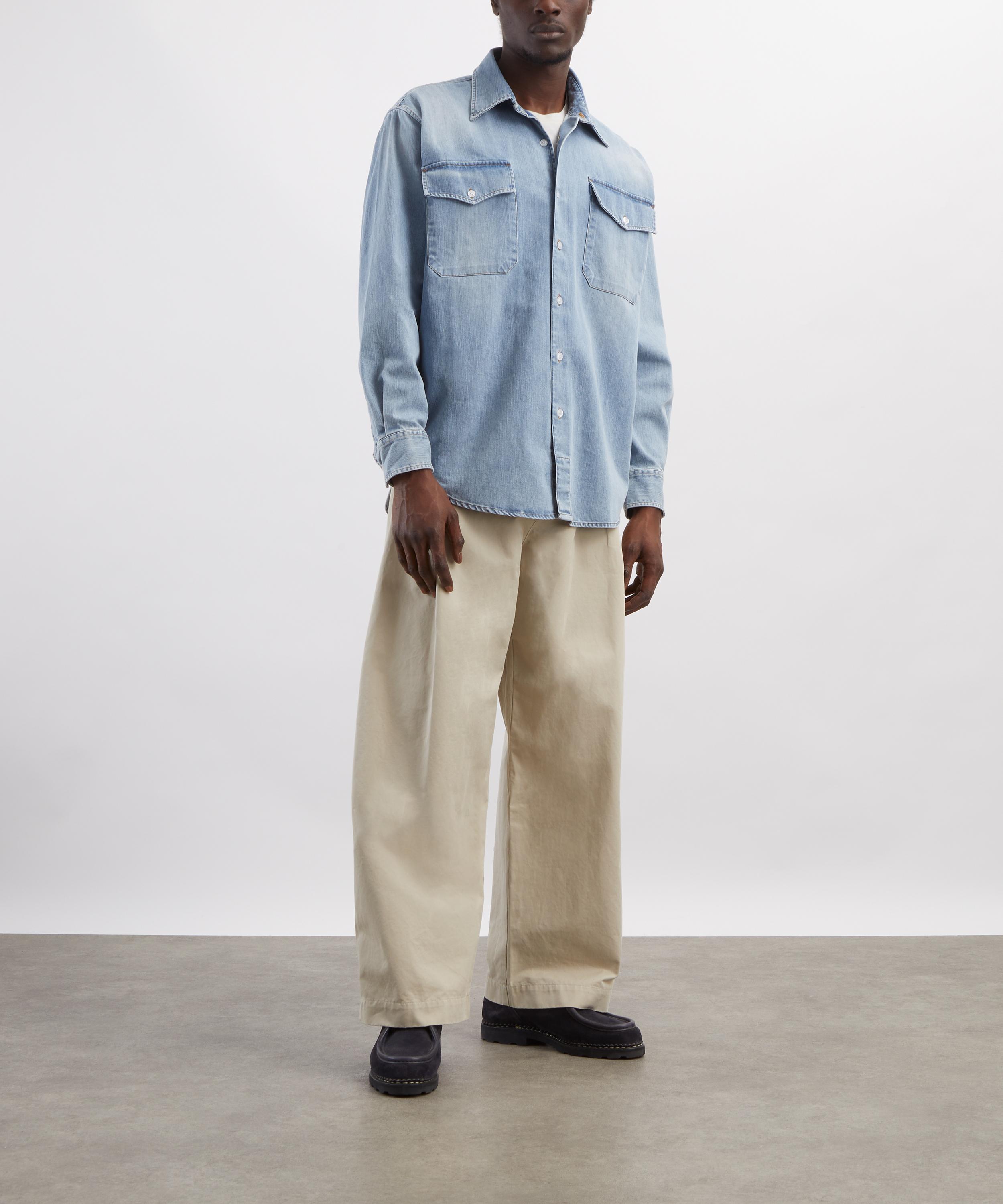Carter Young - Washed Denim Utility Hugo Shirt image number 1