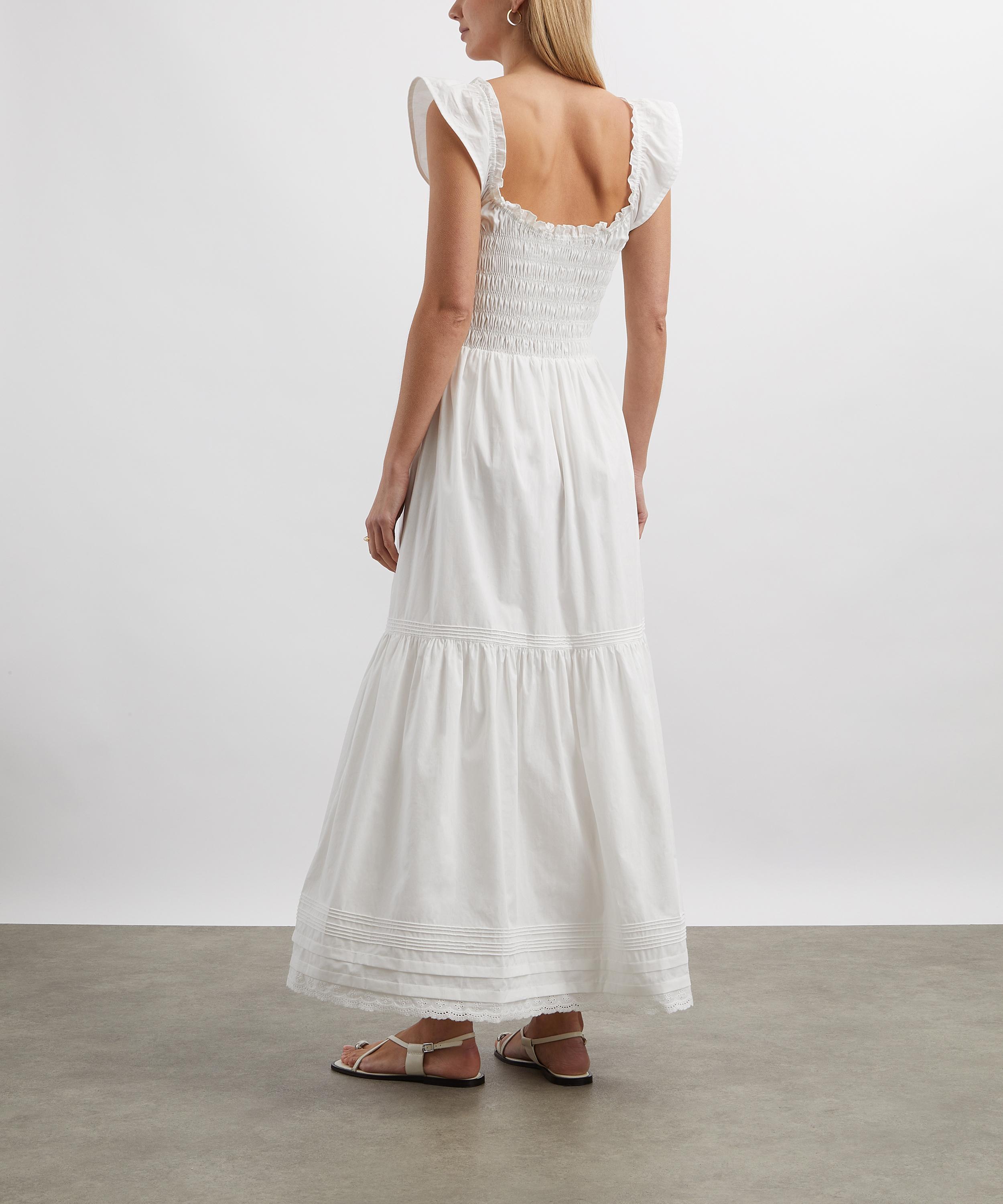 Faithfull The Brand - Valentina White Maxi Dress image number 3