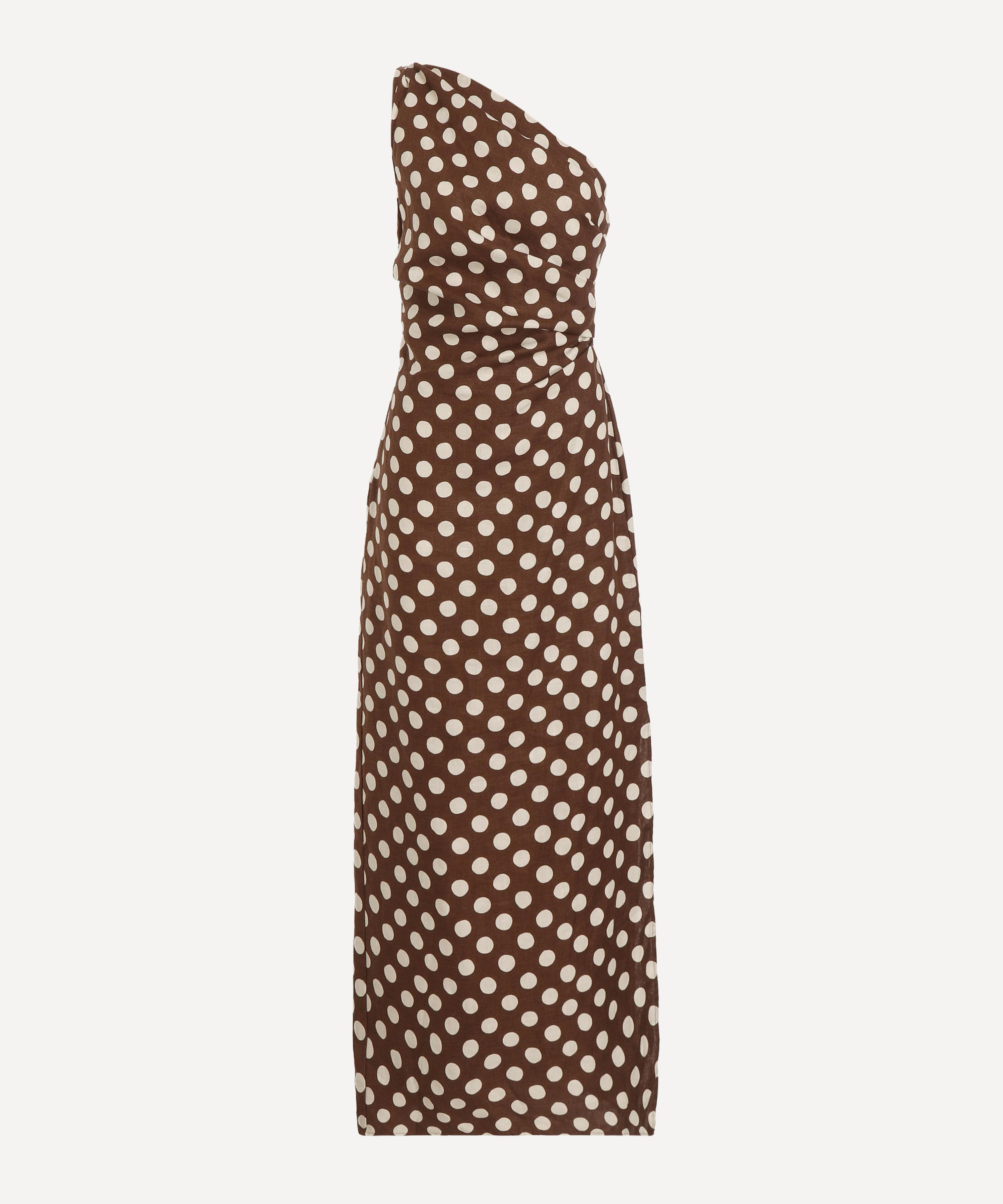 Faithfull The Brand - Simona Chocolate Dot Maxi Dress