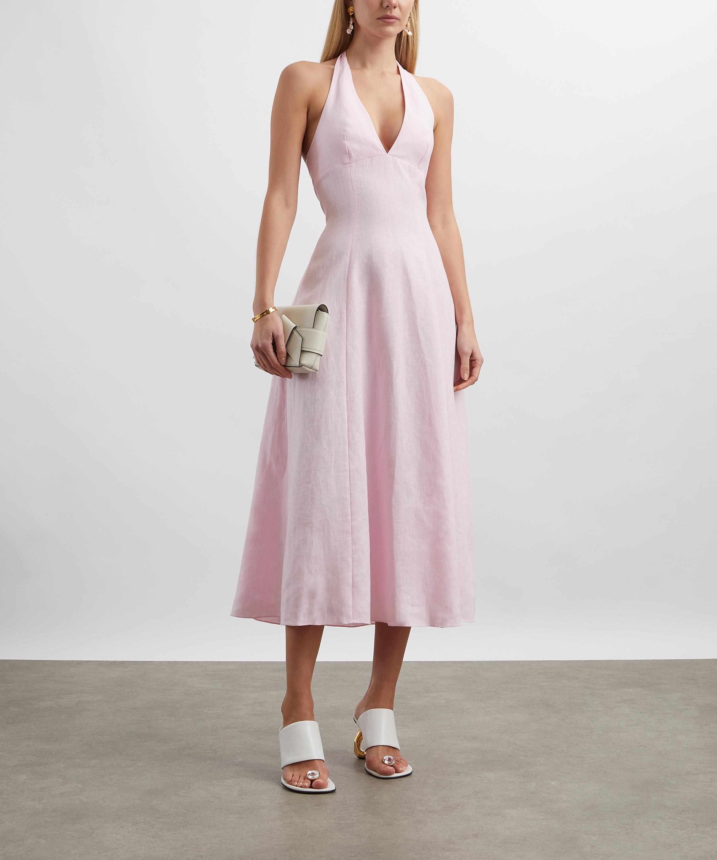 Faithfull The Brand - Marais Pink Midi Dress image number 1