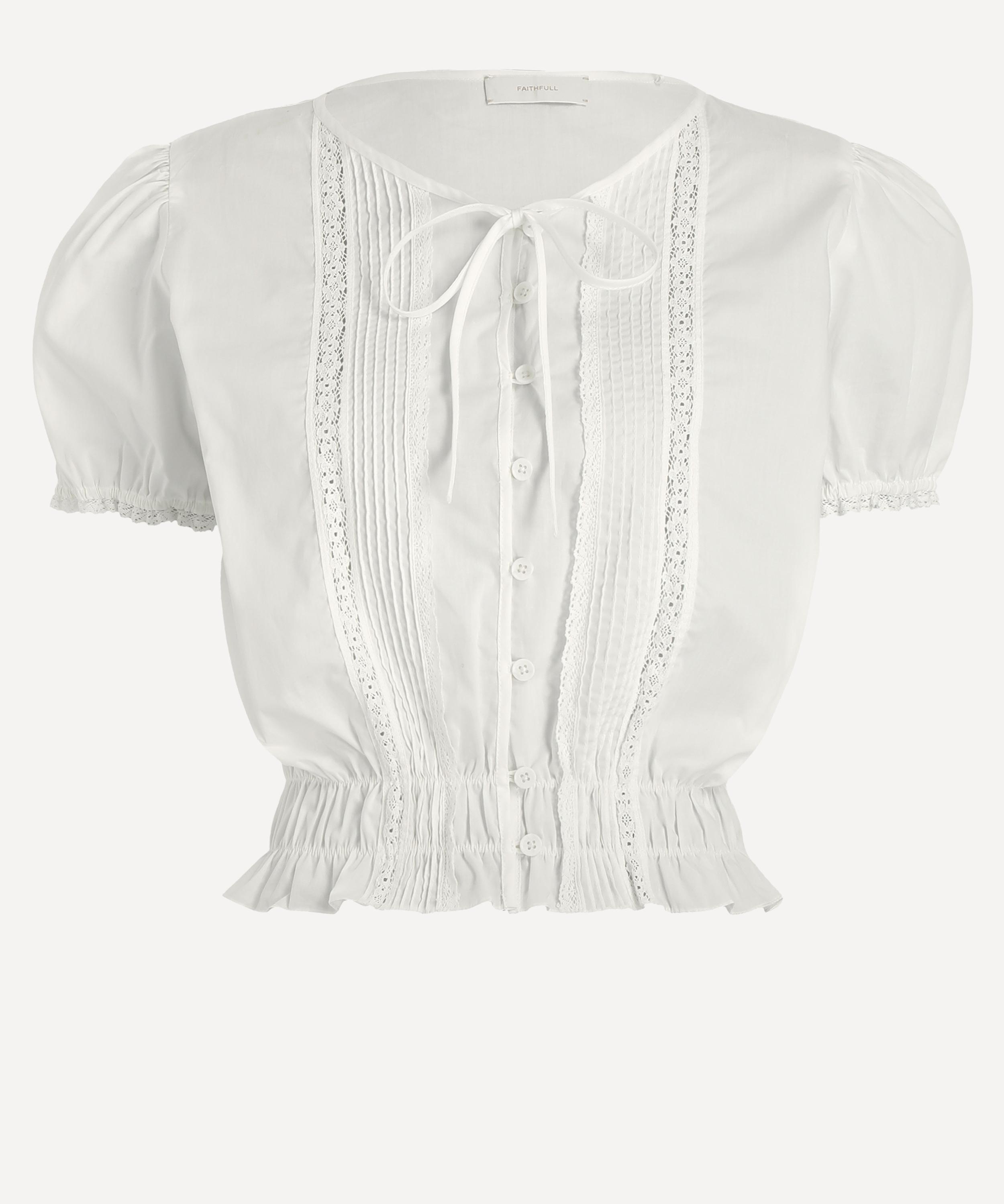 Faithfull The Brand - Fiora White Cotton Blouse