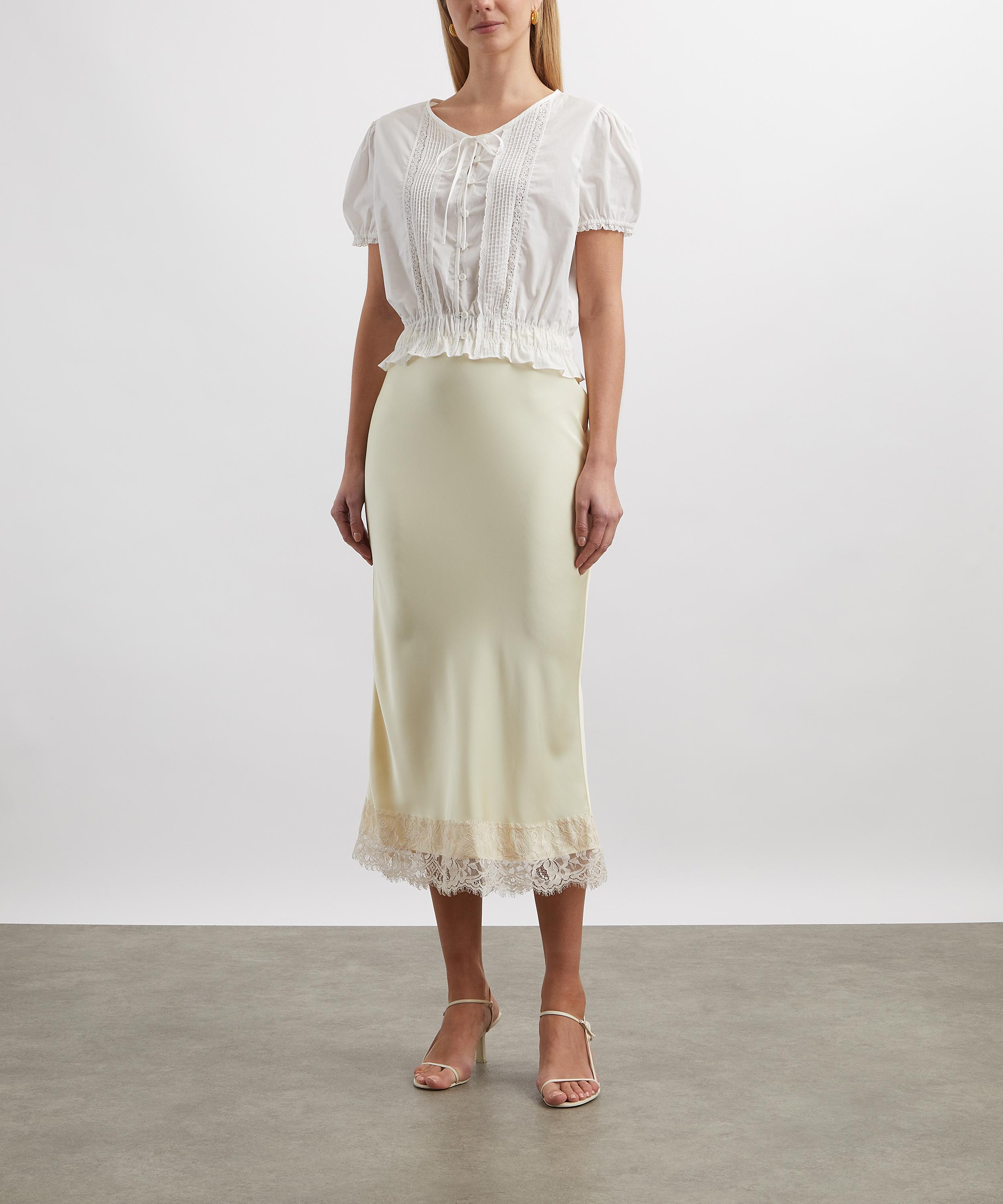 Faithfull The Brand - Fiora White Cotton Blouse image number 1