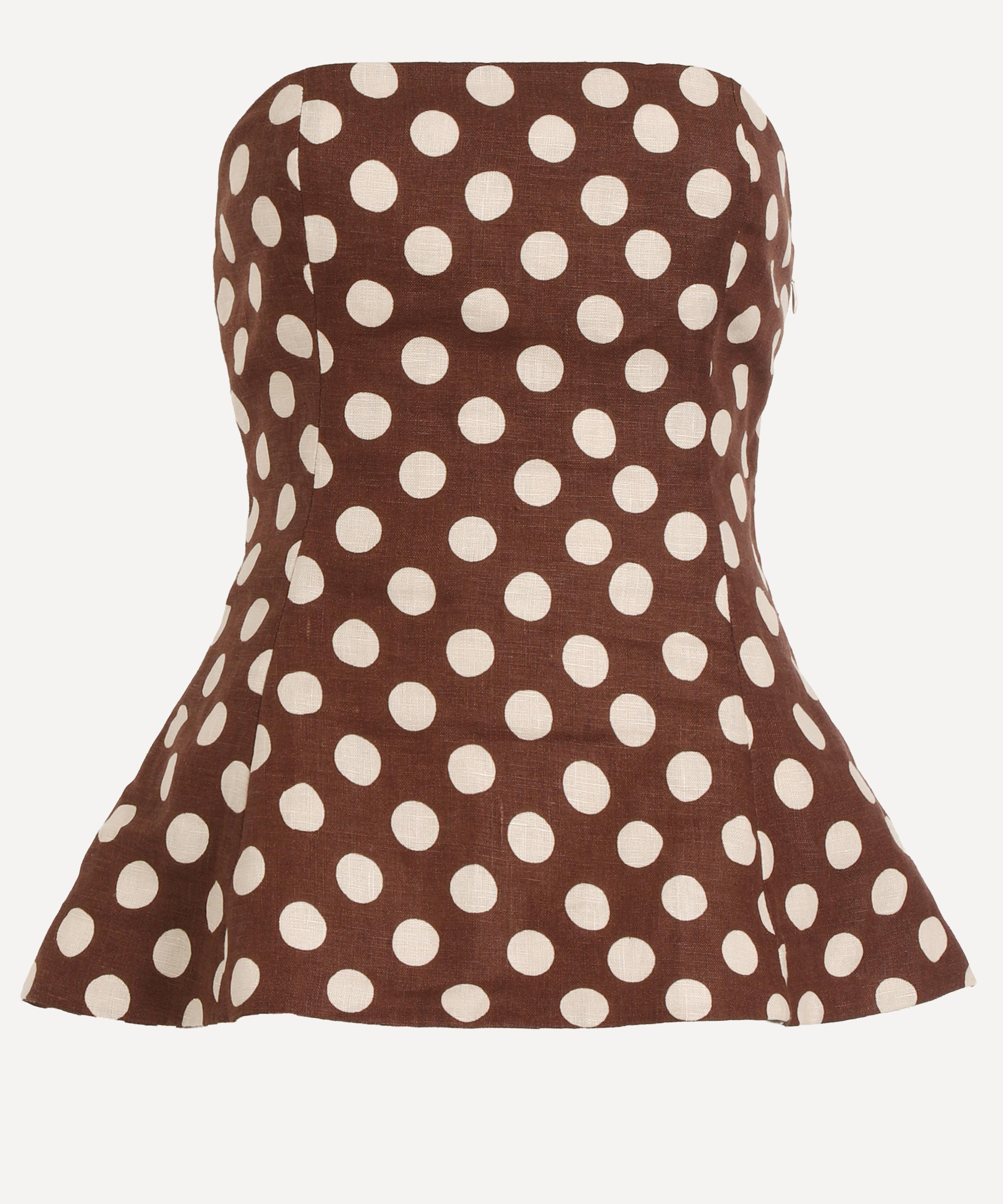 Faithfull The Brand - Petro Chocolate Dot Top