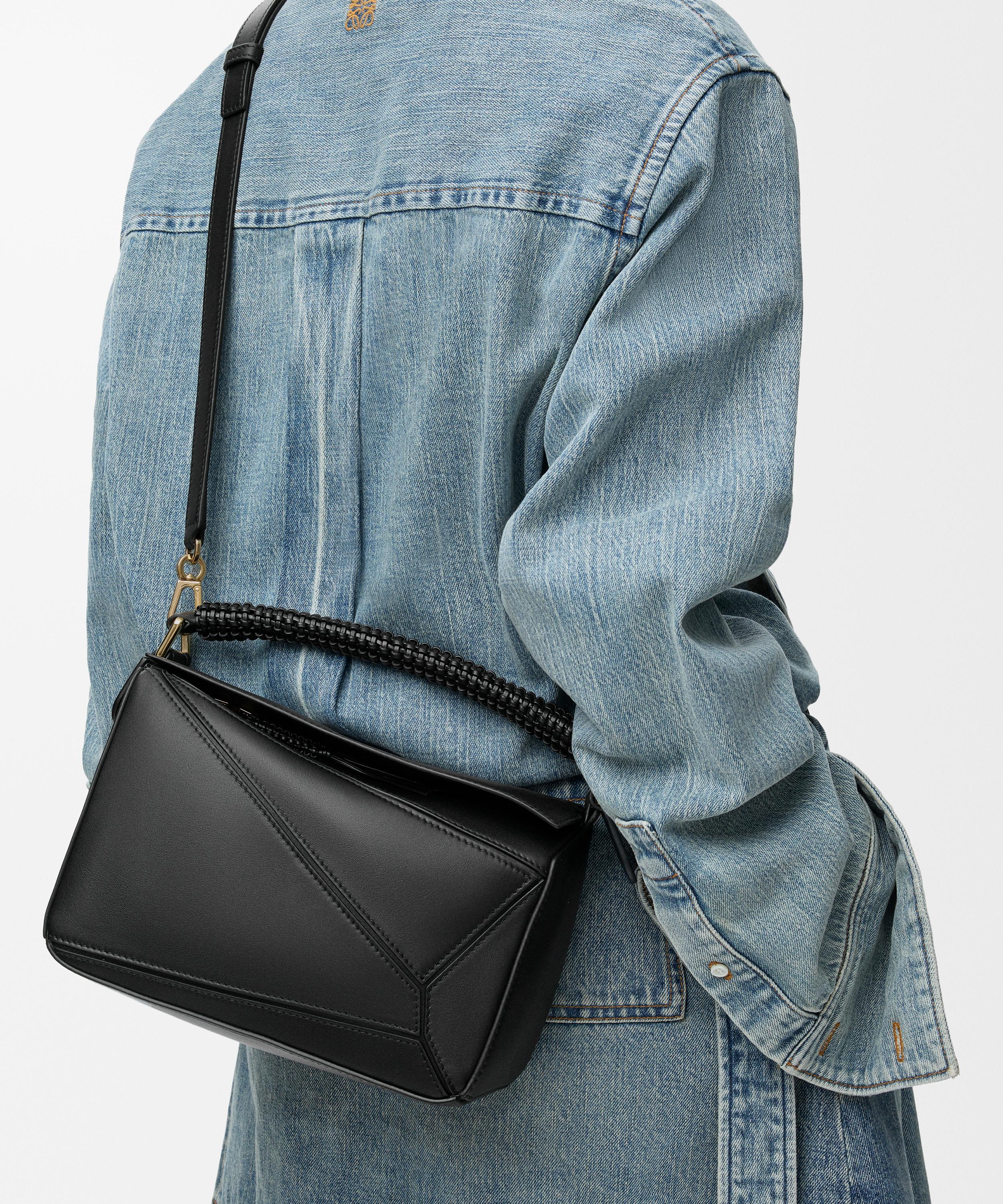 Loewe - Small Woven Puzzle Shoulder Bag image number 8