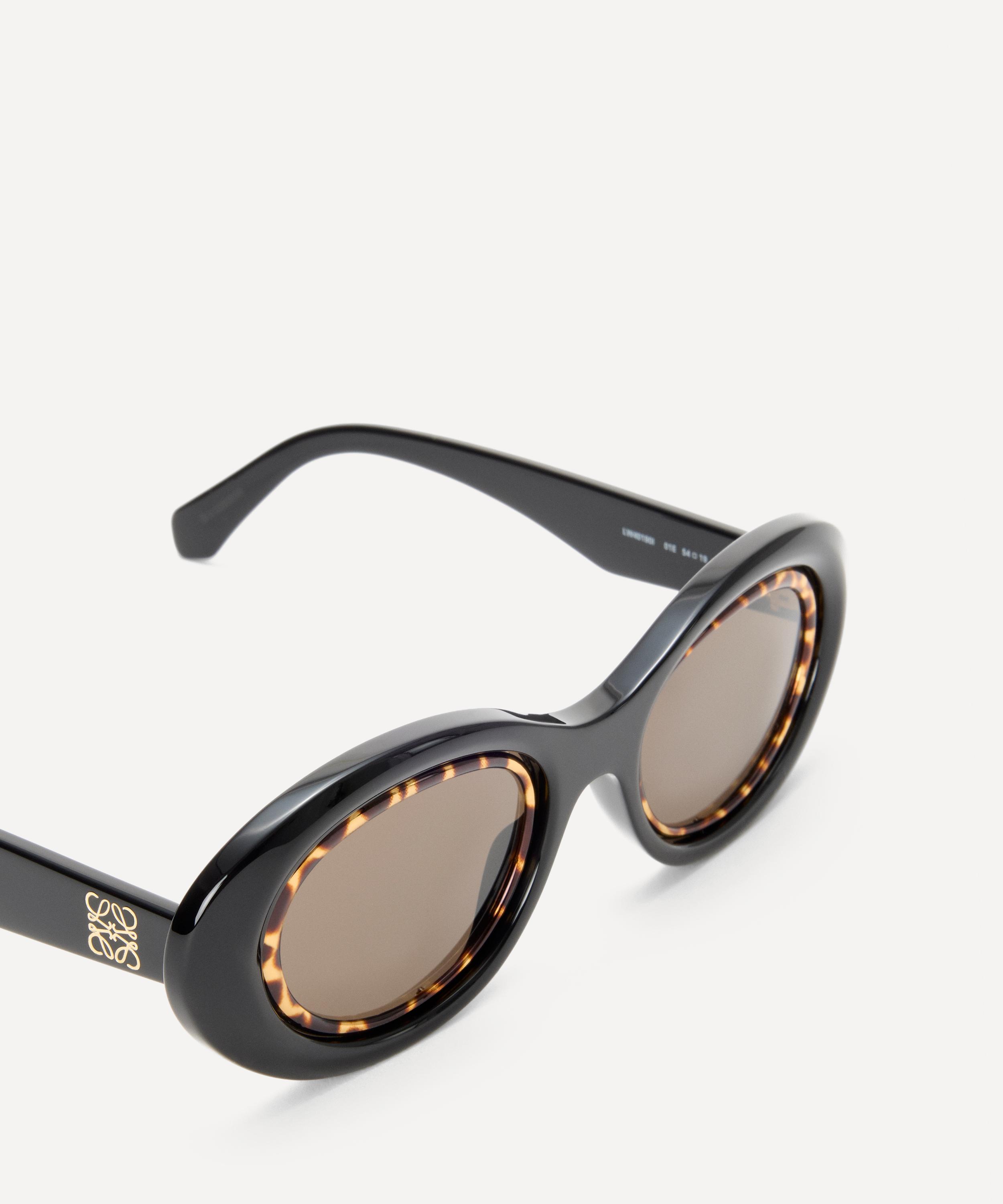 Loewe - Mini Anagram Oval Sunglasses image number 3