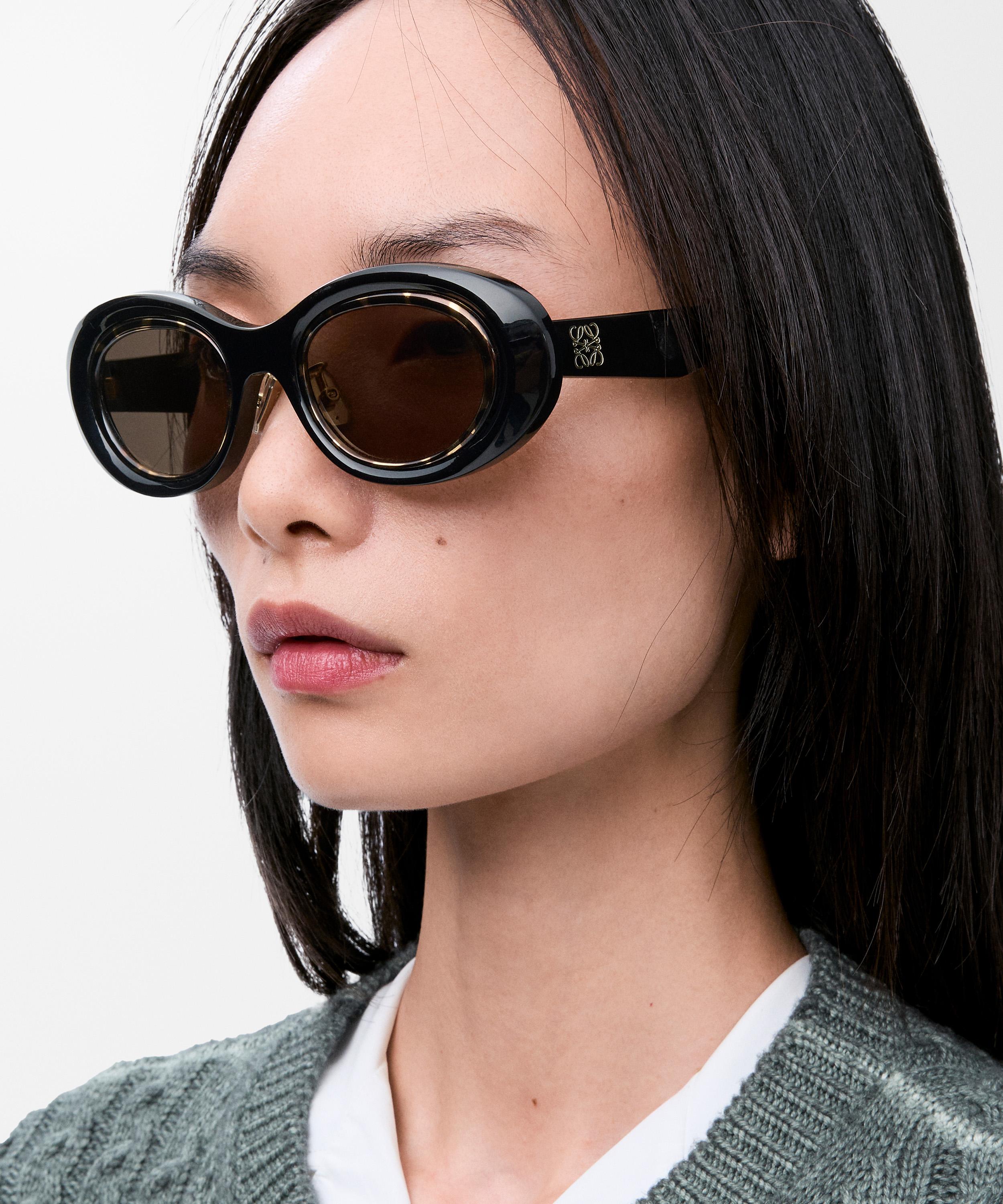Loewe - Mini Anagram Oval Sunglasses image number 4