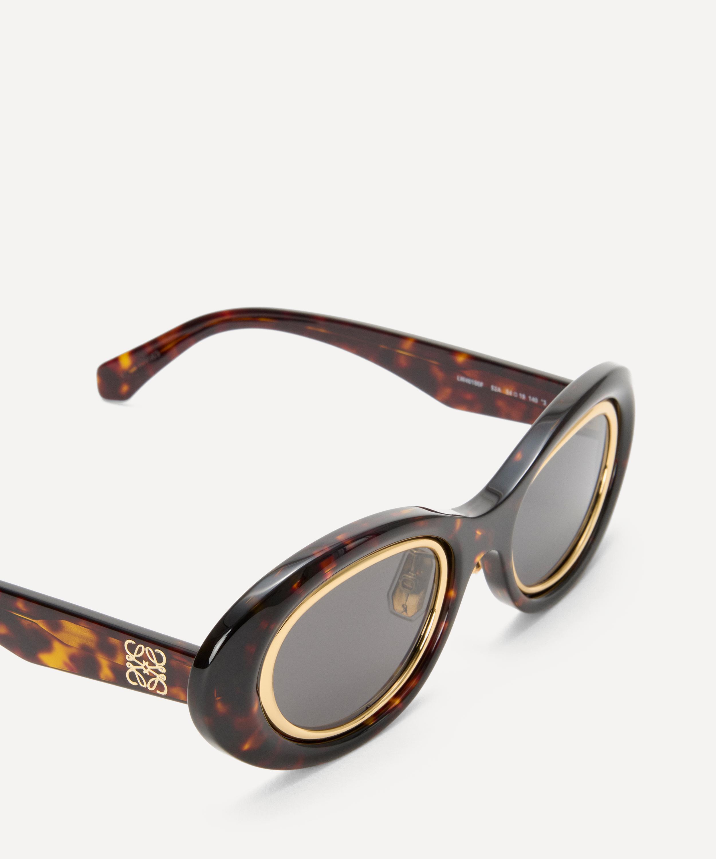 Loewe - Mini Anagram Oval Sunglasses image number 3