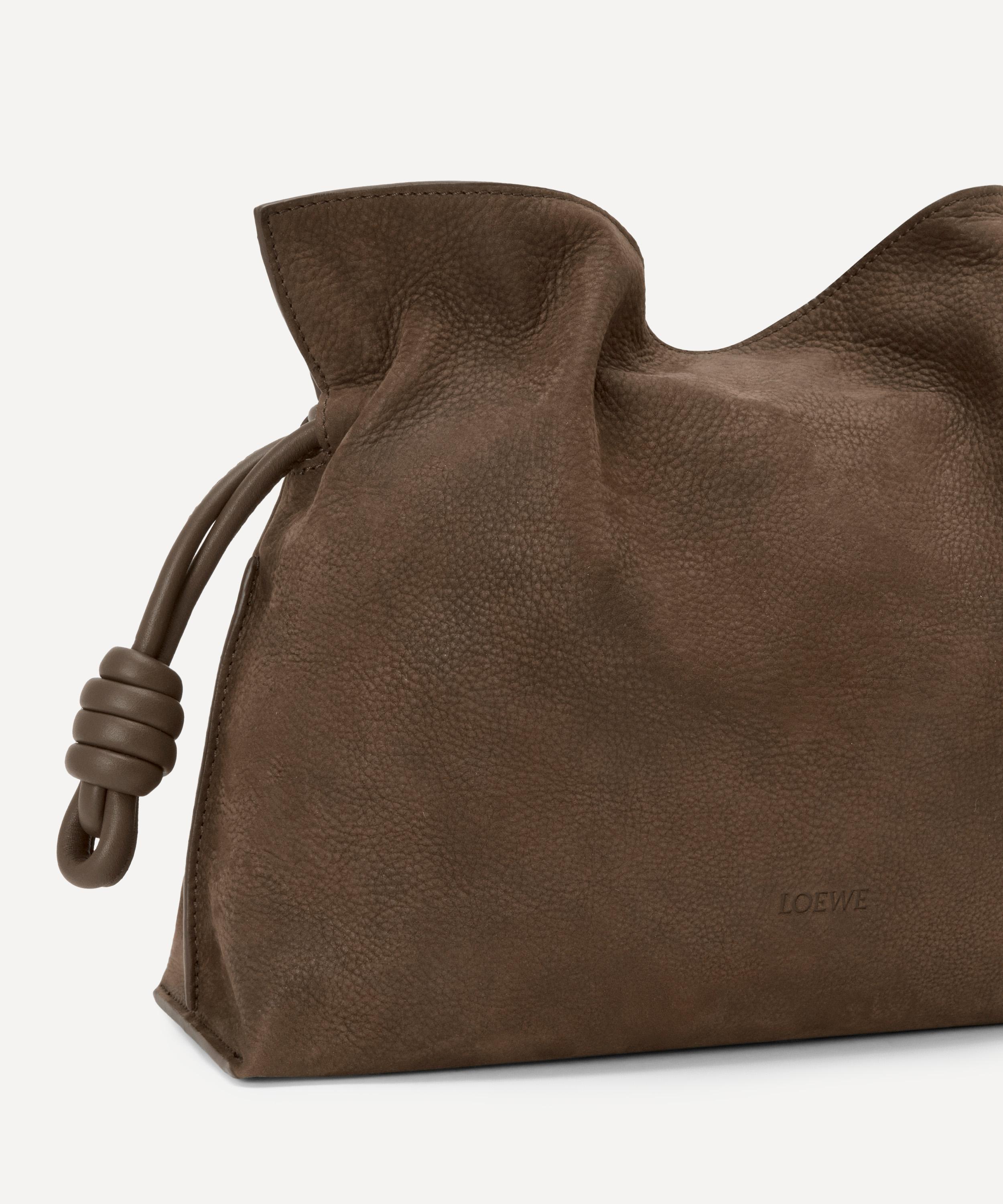 Loewe - Medium Flamenco Grained Nubuck Clutch Bag image number 3