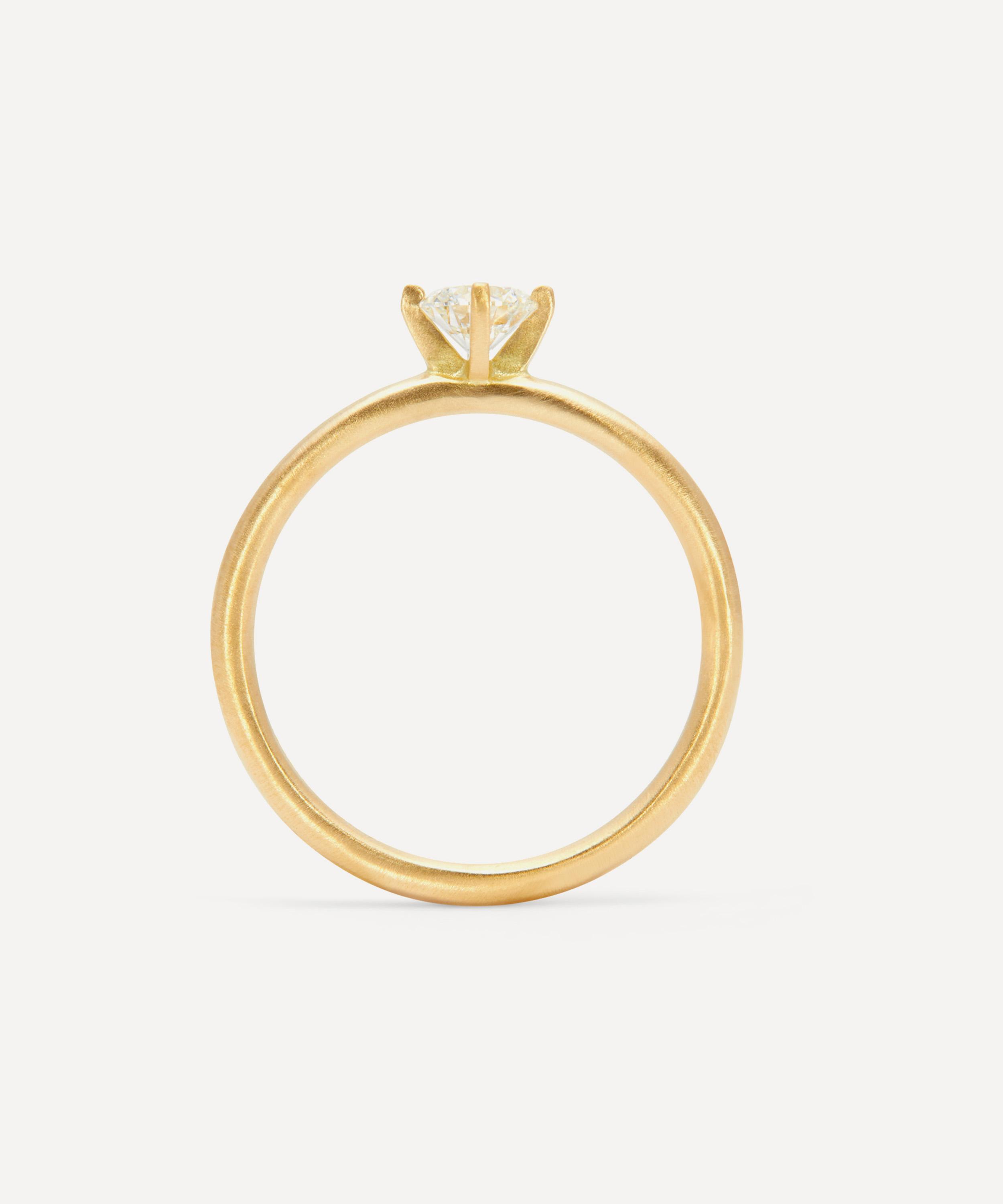 Satomi Kawakita - 18ct Gold Noble White Diamond Ring image number 2