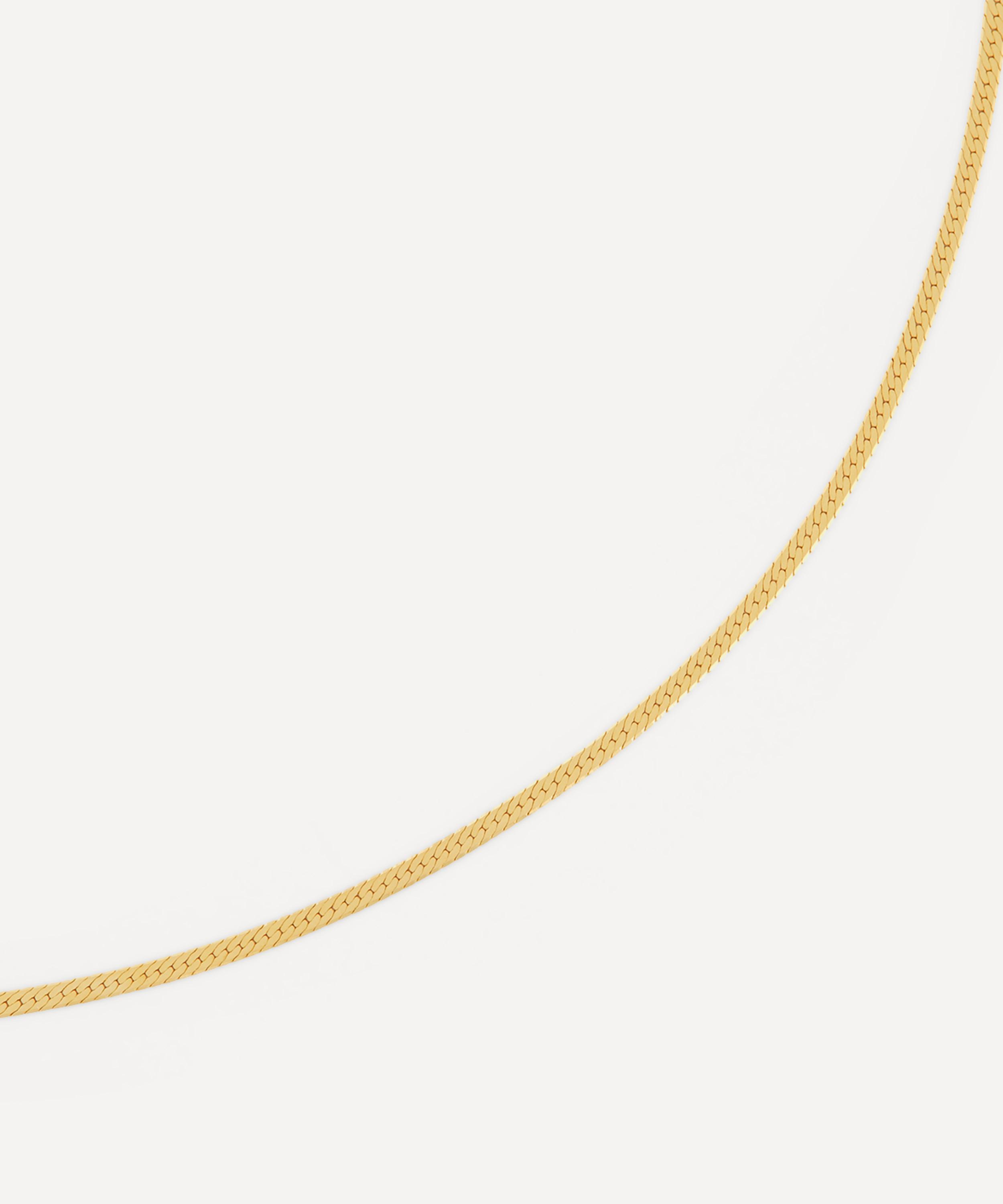 Satomi Kawakita - 14ct Gold Herringbone Chain Necklace image number 1