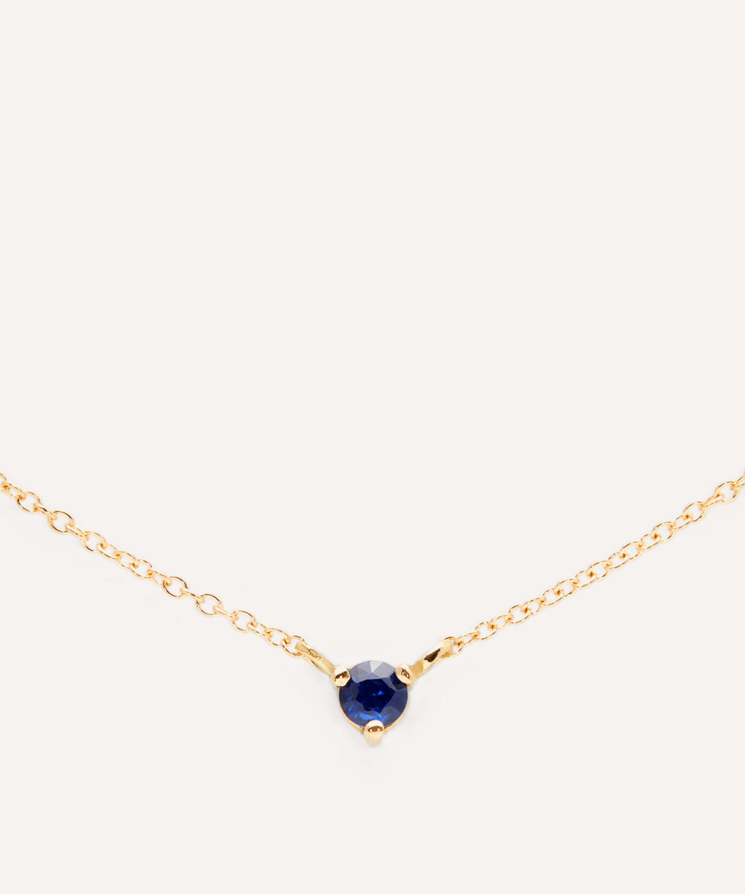 Satomi Kawakita - 18ct Gold Sapphire Birthstone Necklace