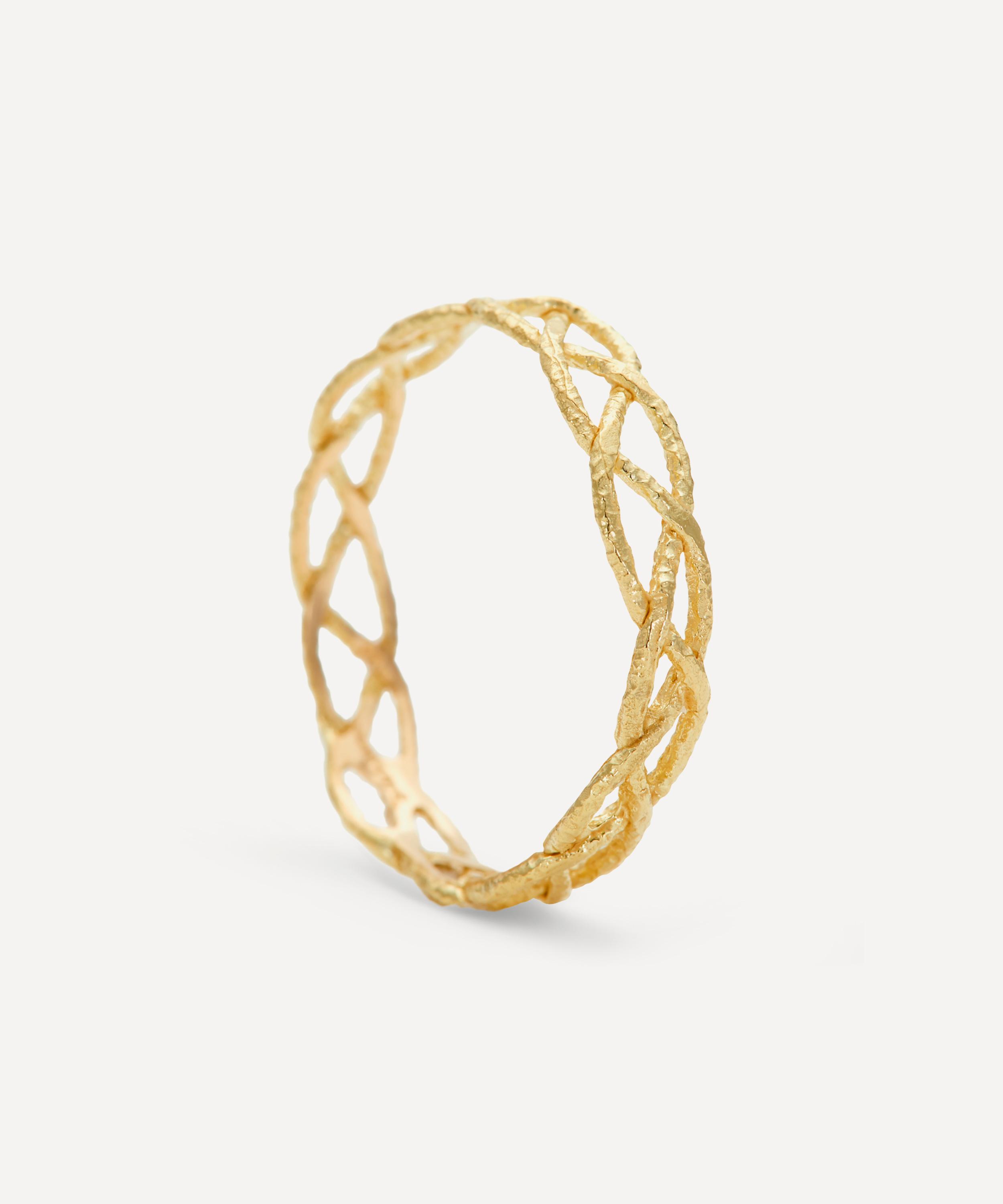 Satomi Kawakita - 18ct Gold Braided Eternity Ring image number 2
