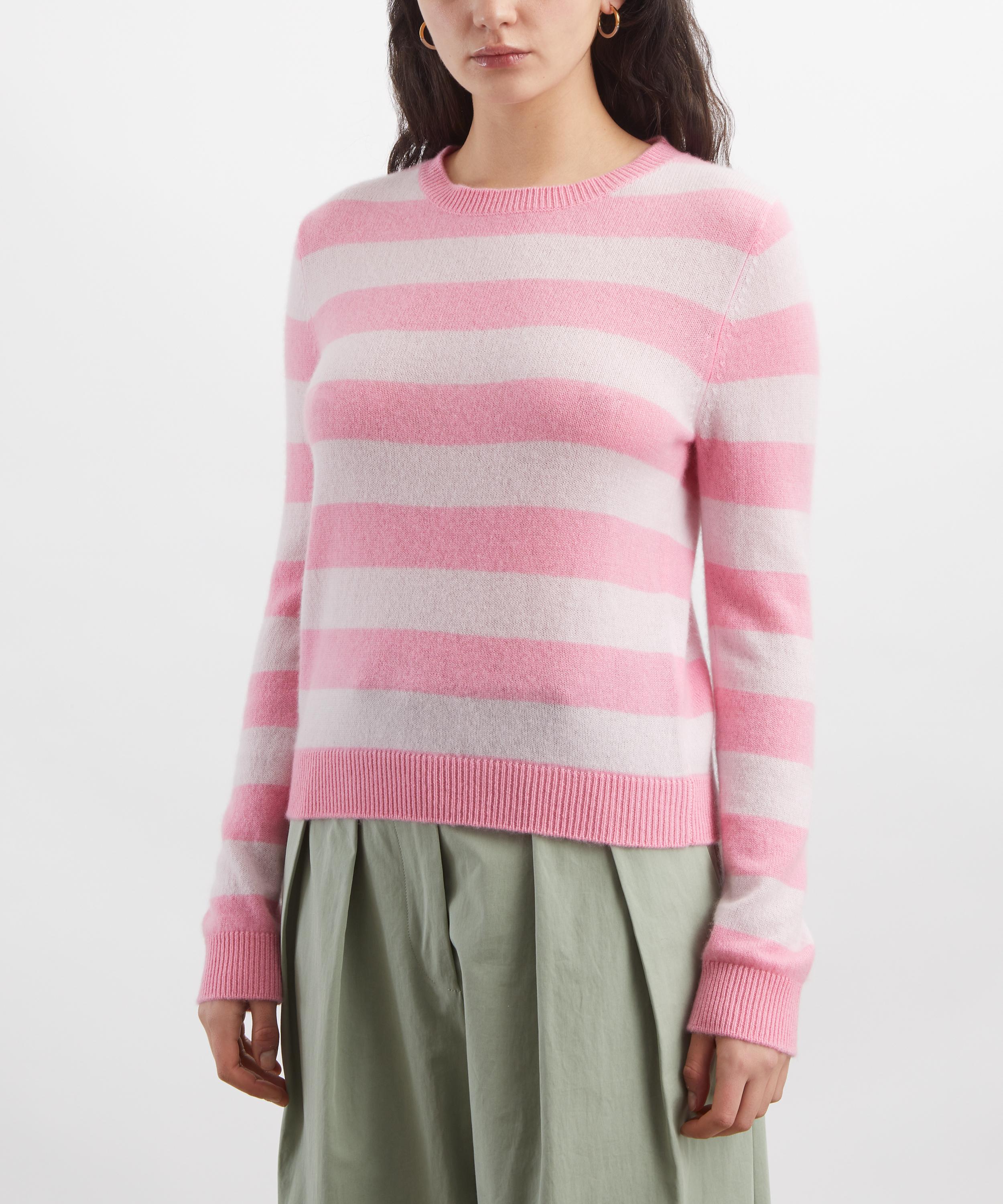 Jumper 1234 - Cashmere Stripe Crew Jumper image number 2