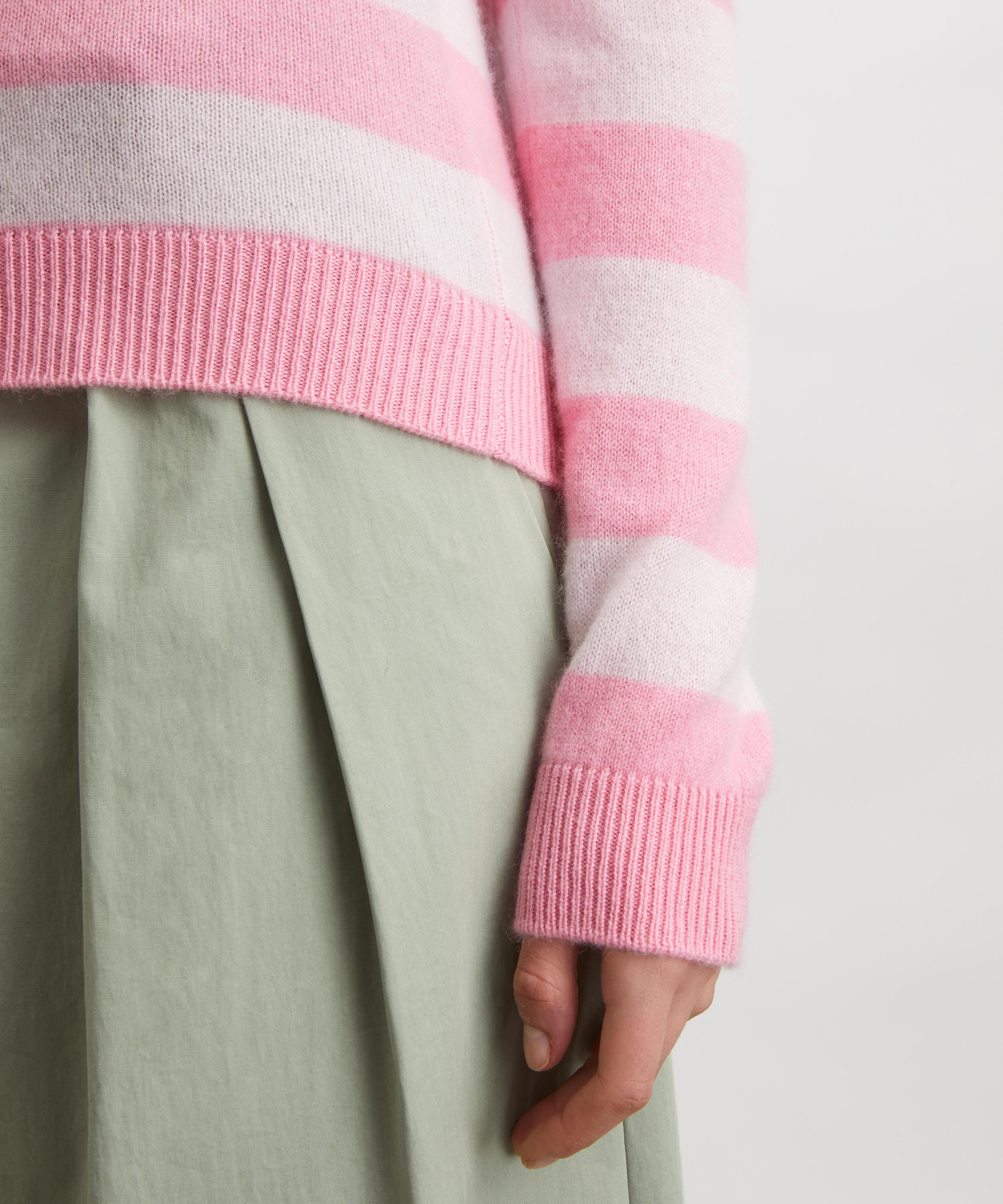 Jumper 1234 - Cashmere Stripe Crew Jumper image number 4