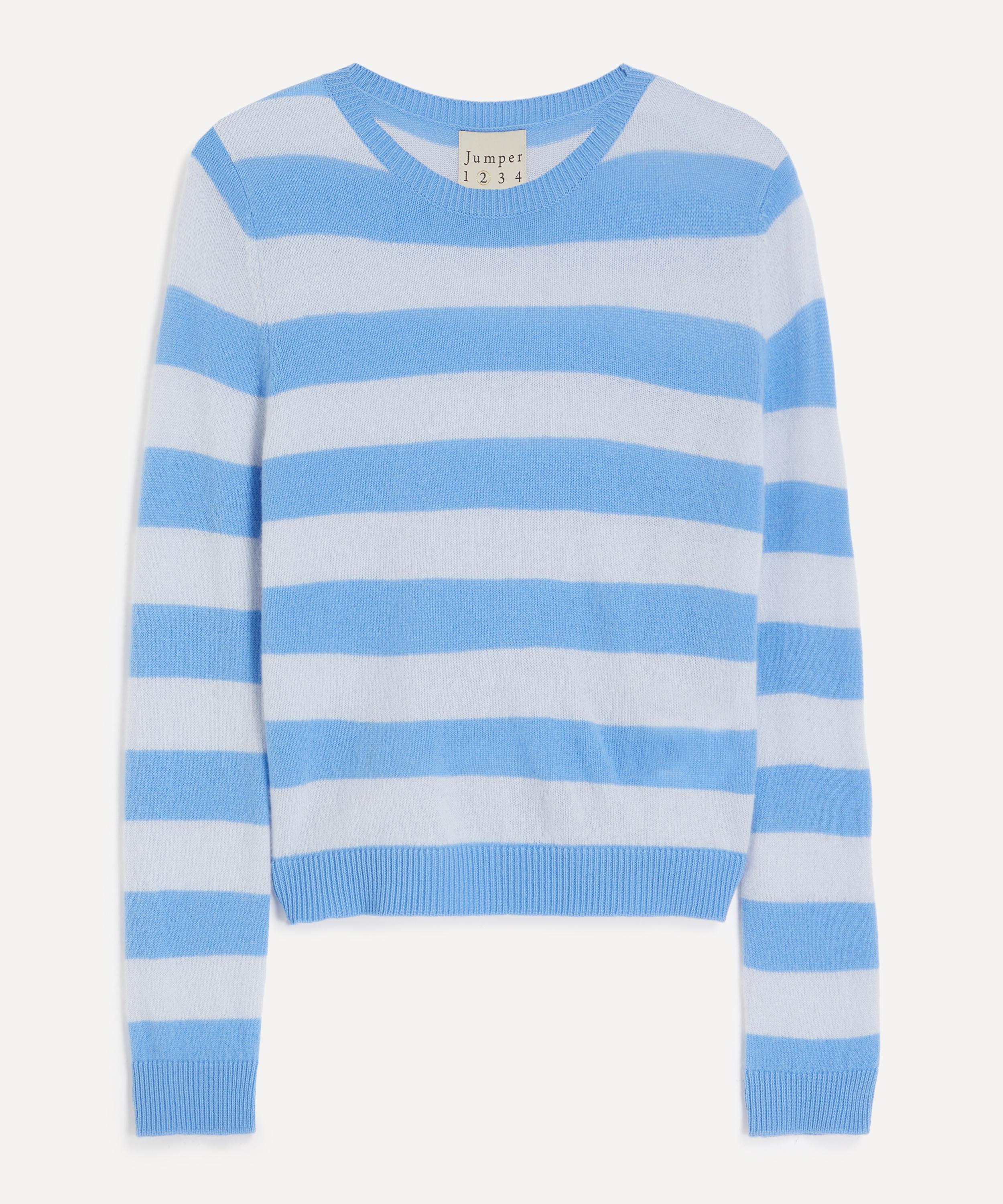 Jumper 1234 - Cashmere Stripe Crew Jumper