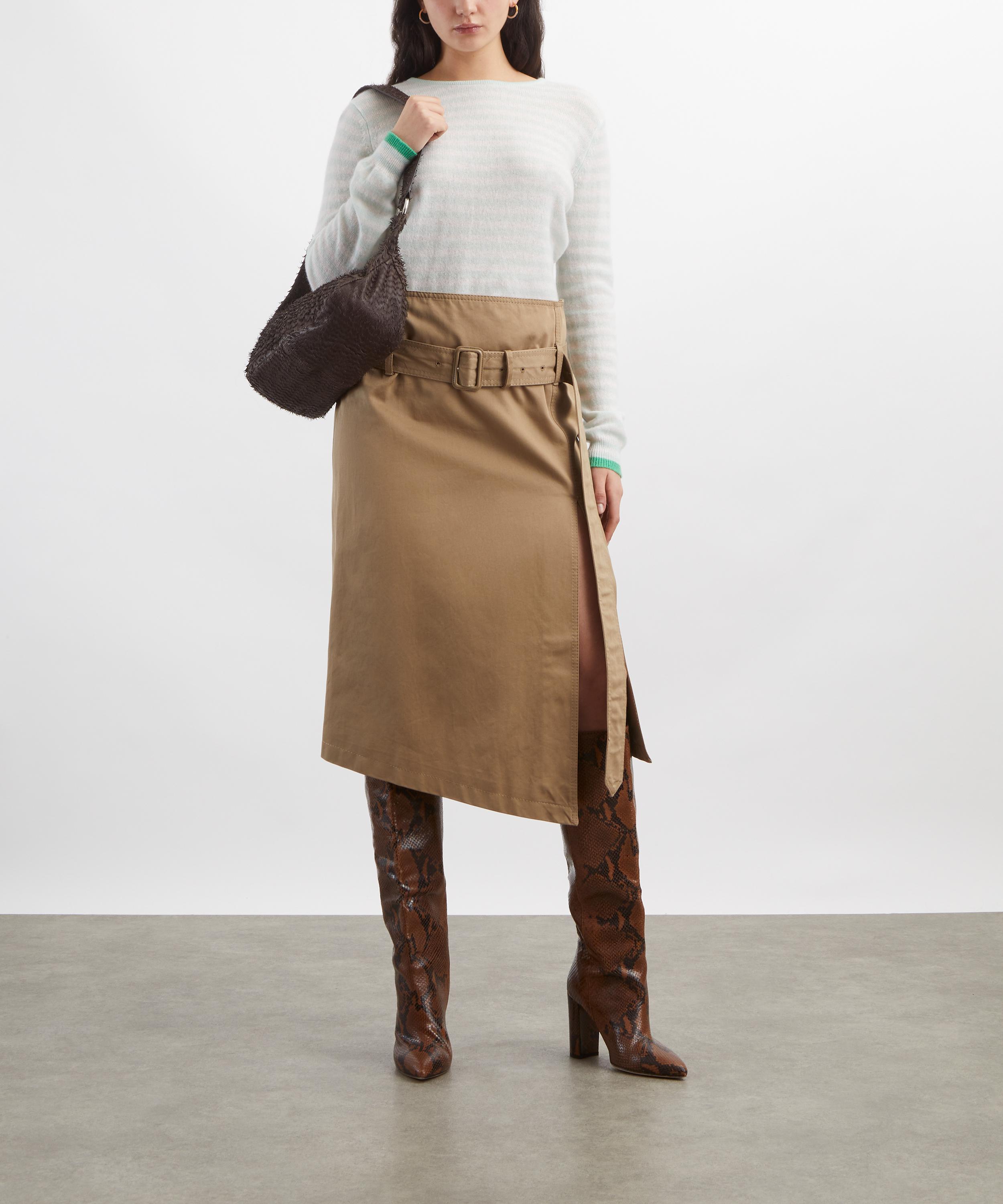 Jumper 1234 - Cashmere Tipple Little Stripe Fresh Green Jumper image number 1