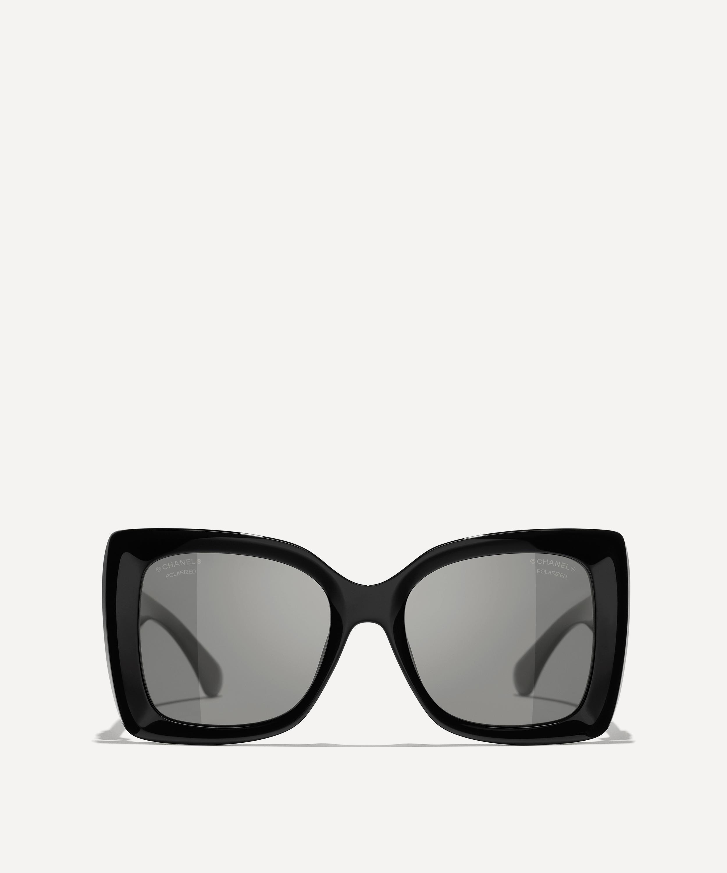 CHANEL - Square Black Acetate Sunglasses image number 1