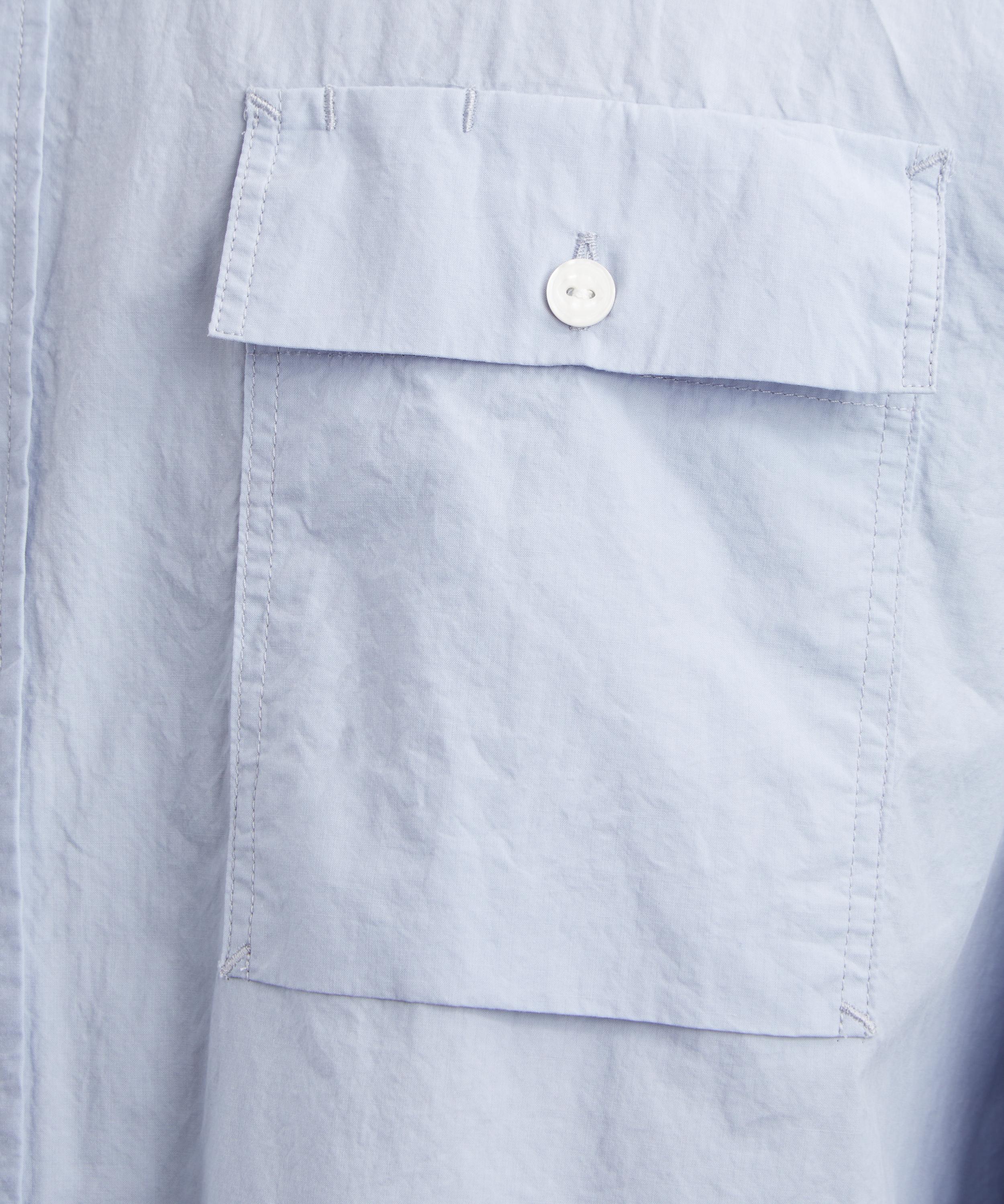 FrizmWORKS - Cigarette Pocket Typewriter Shirt in Sky Blue image number 4