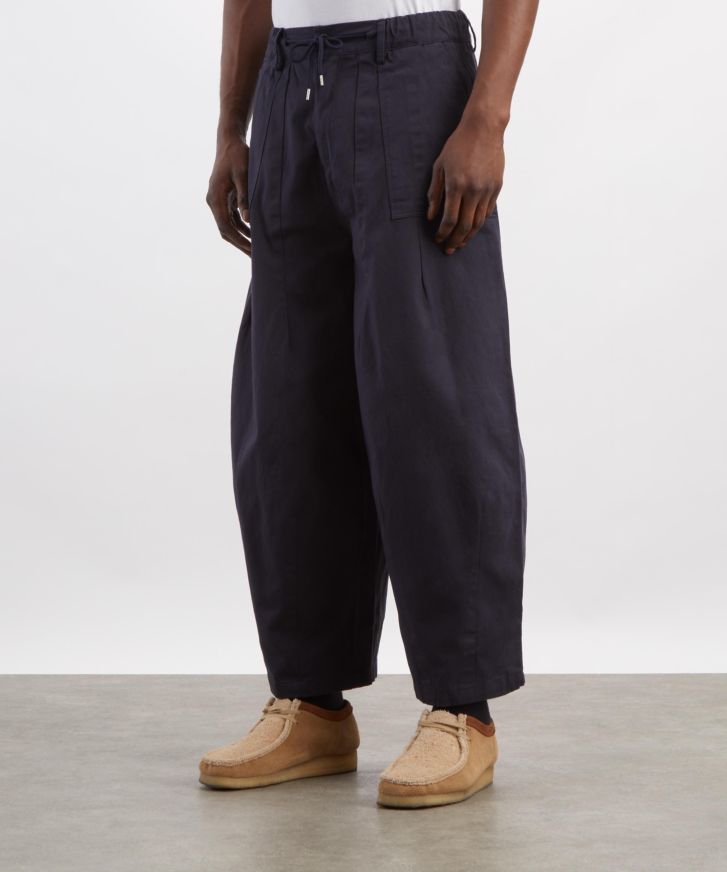 FrizmWORKS - Navy Twill Balloon Trousers image number 2