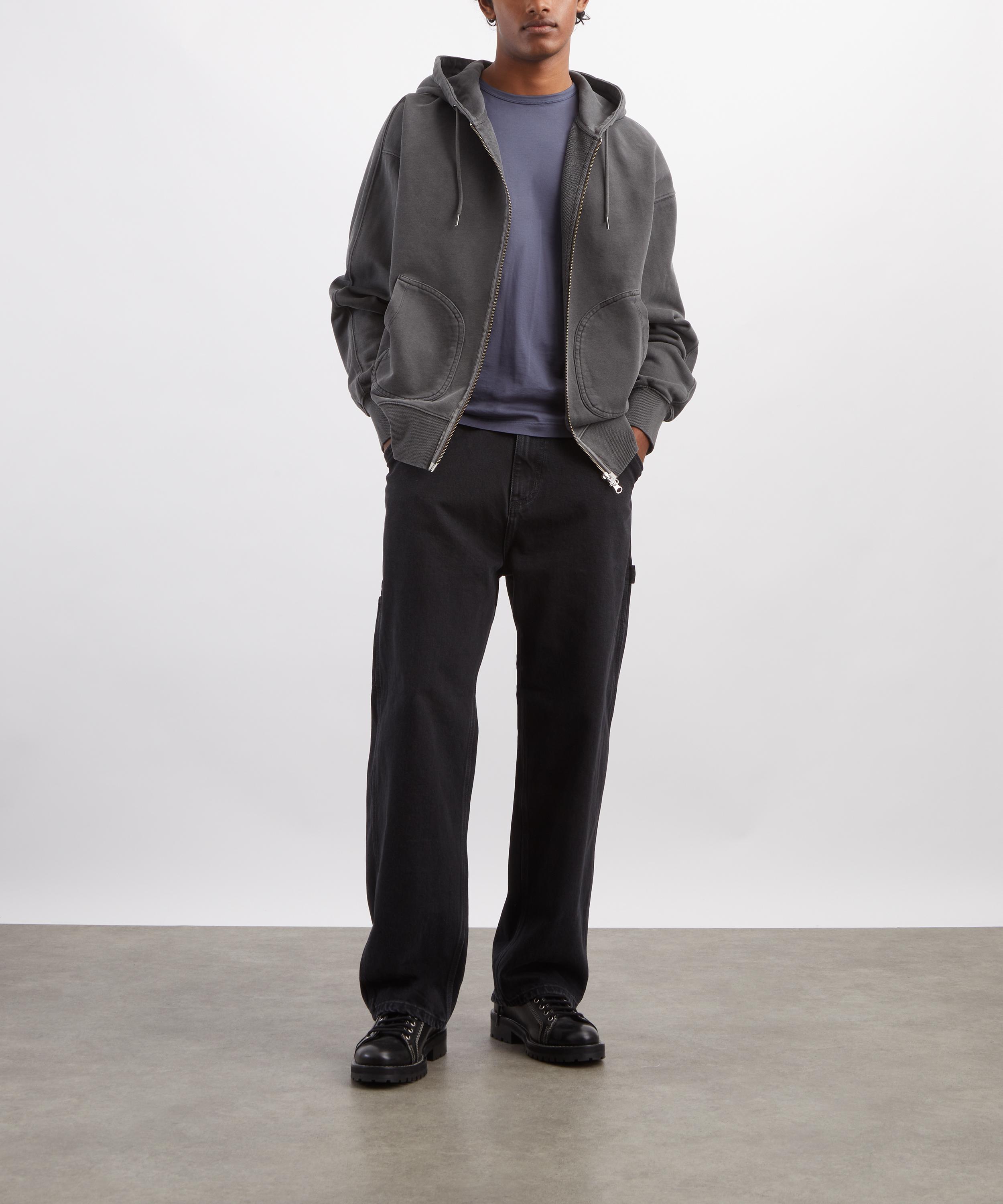 FrizmWORKS - OG Pigment Dyeing Pullover Hoody in Charcoal image number 1