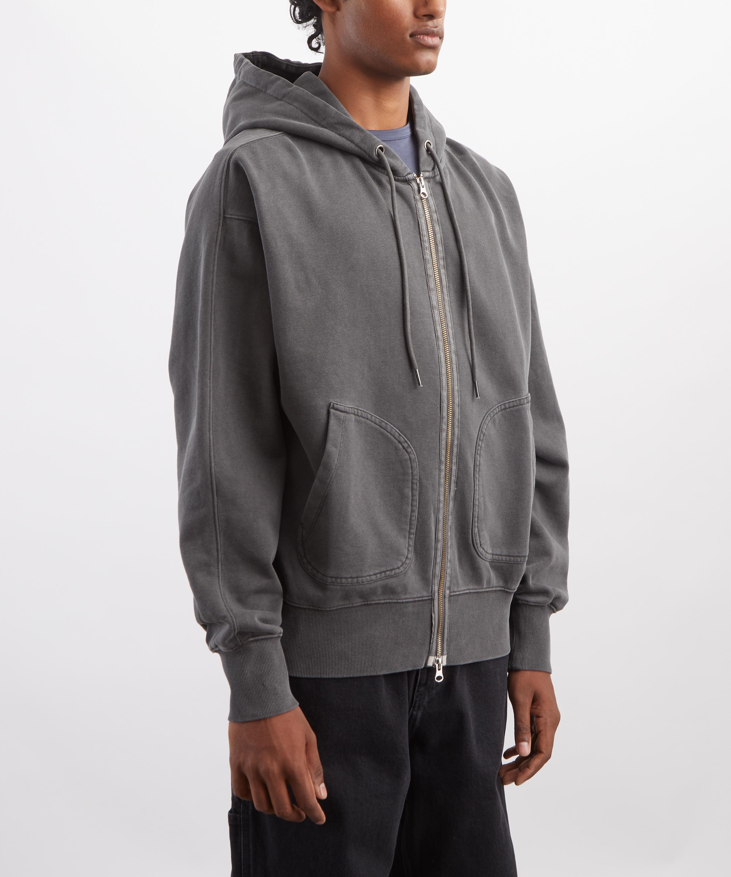 FrizmWORKS - OG Pigment Dyeing Pullover Hoody in Charcoal image number 2