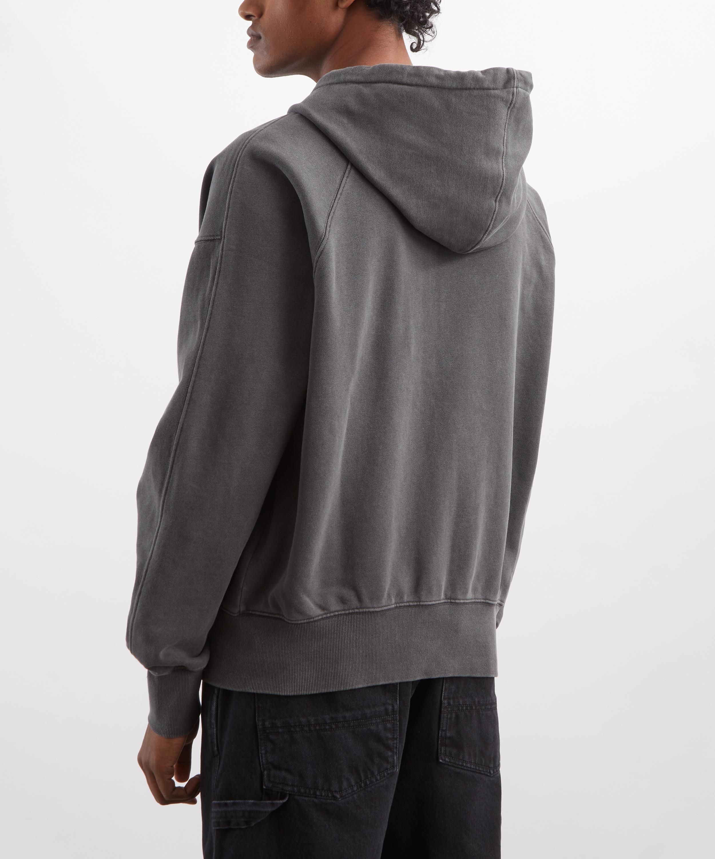 FrizmWORKS - OG Pigment Dyeing Pullover Hoody in Charcoal image number 3