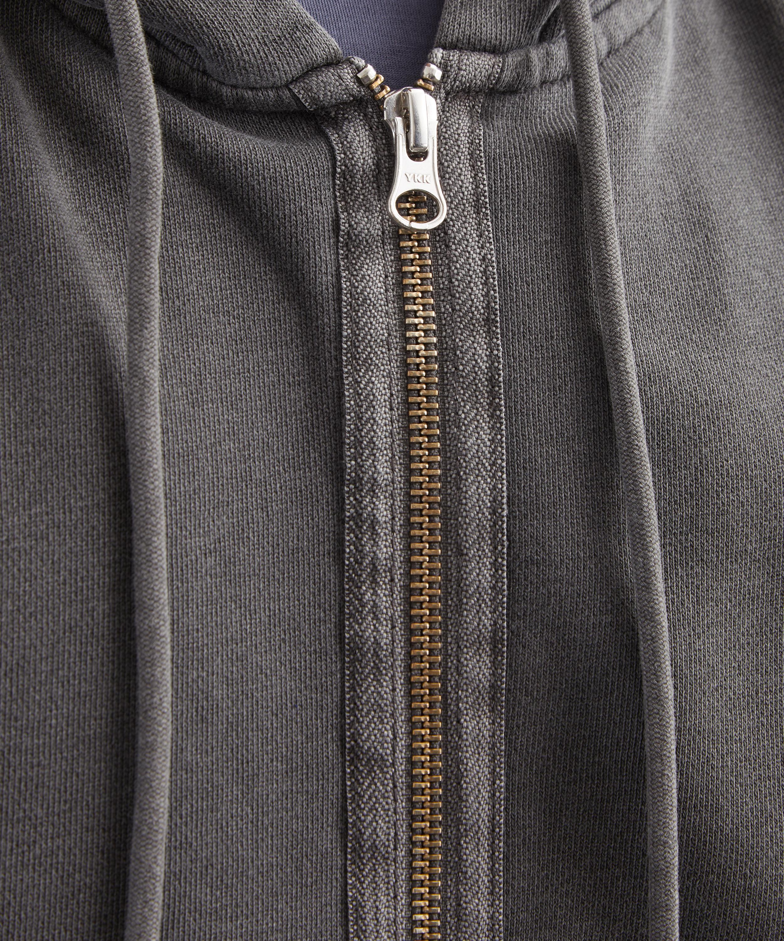 FrizmWORKS - OG Pigment Dyeing Pullover Hoody in Charcoal image number 4