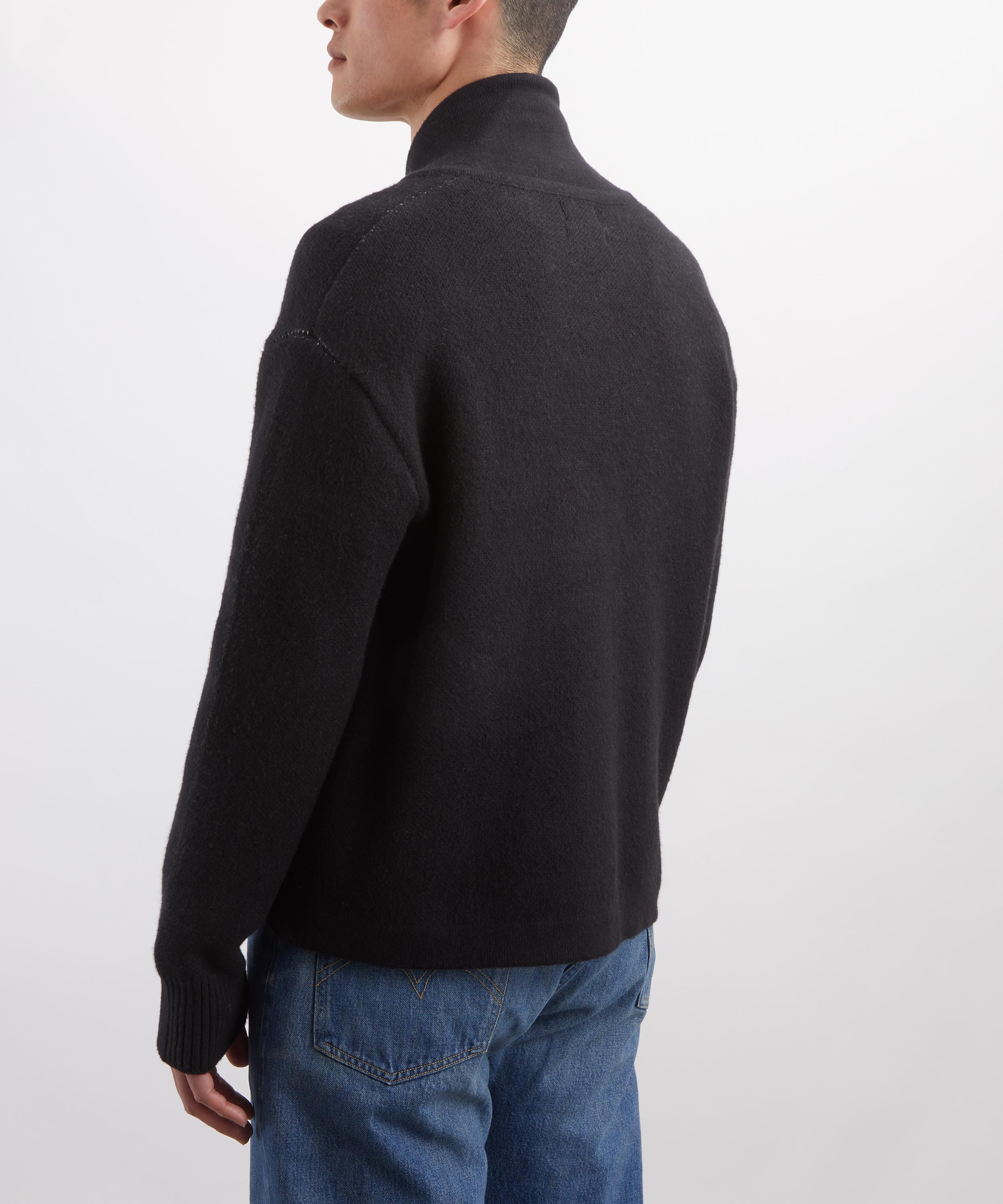 Pendleton - Black Jacquard Zip-Up Cardigan image number 3