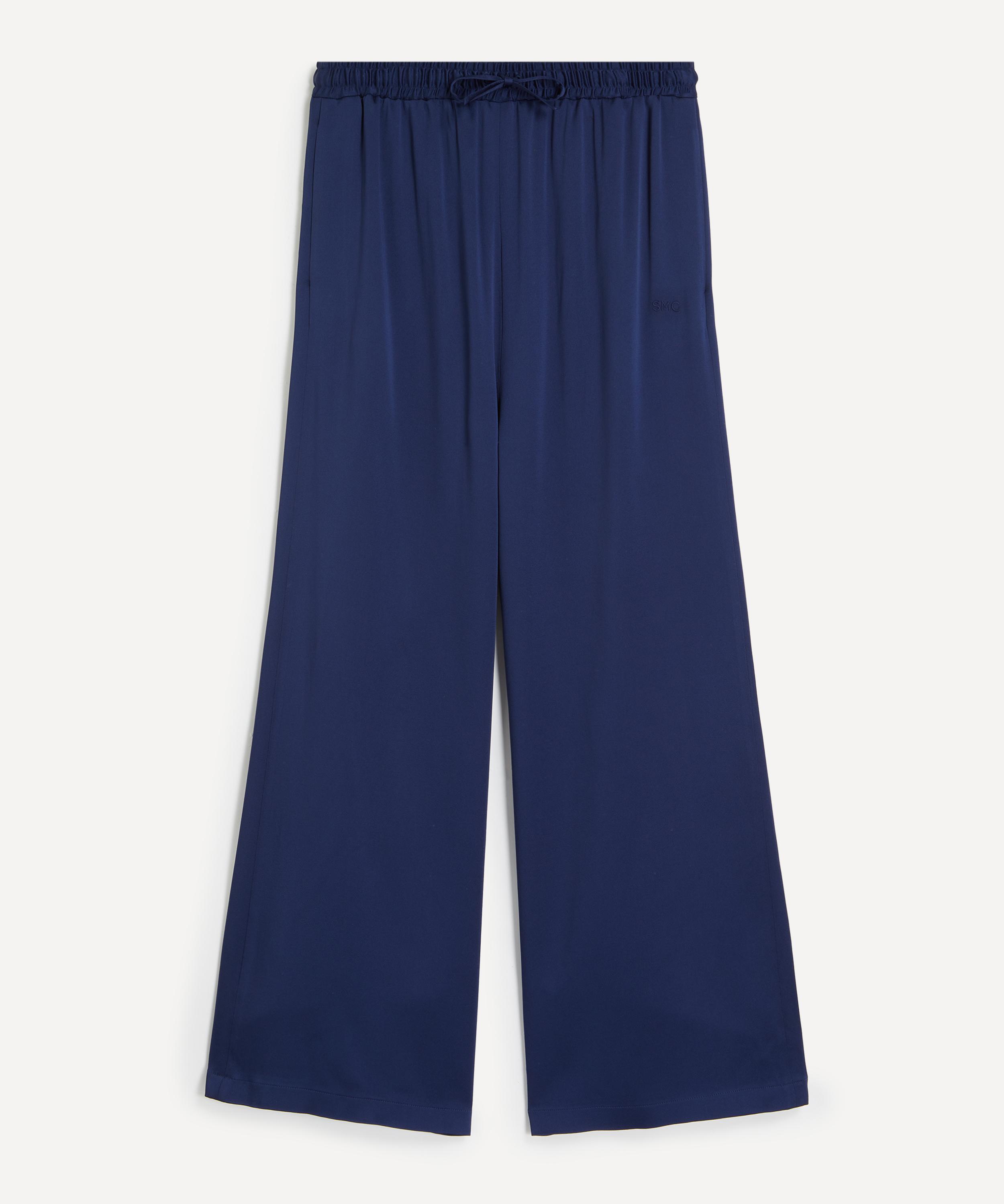 Stella McCartney - Navy Satin Trousers