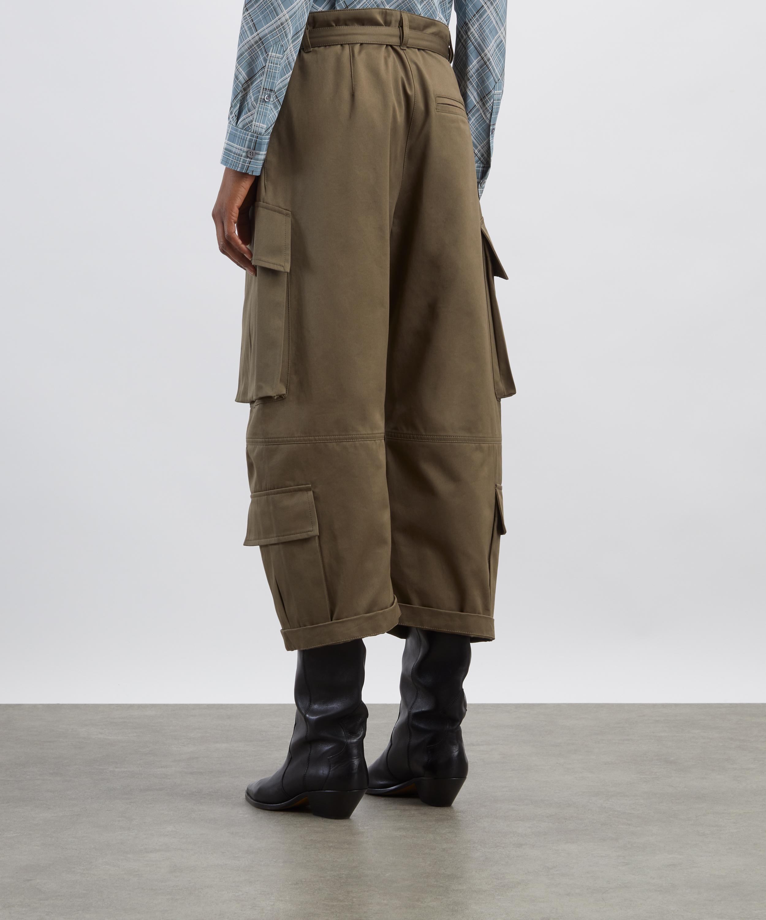 Acne Studios - Khaki Twill Cargo Trousers image number 3