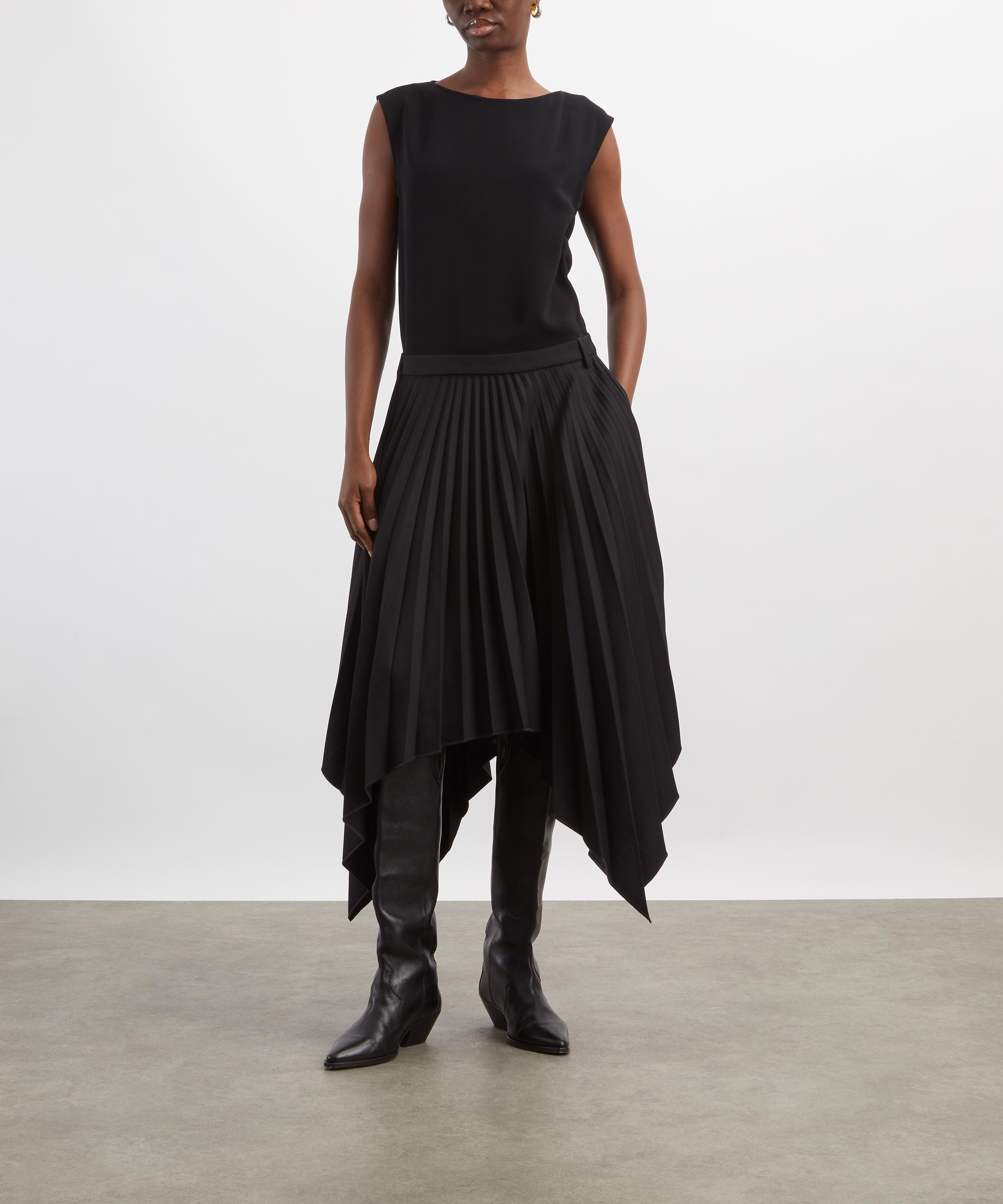 Acne Studios - Black Layered Midi Dress image number 2