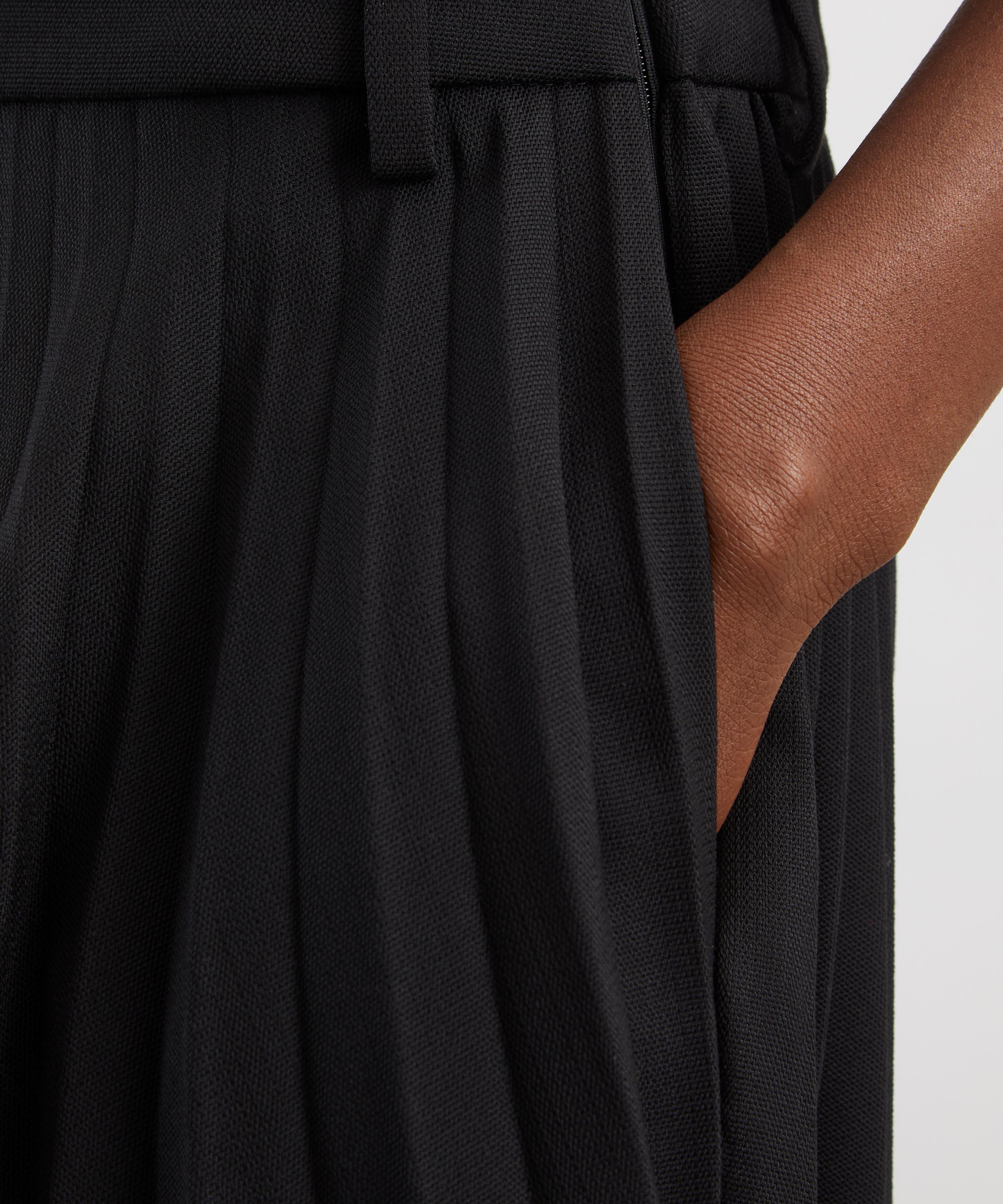 Acne Studios - Black Layered Midi Dress image number 4