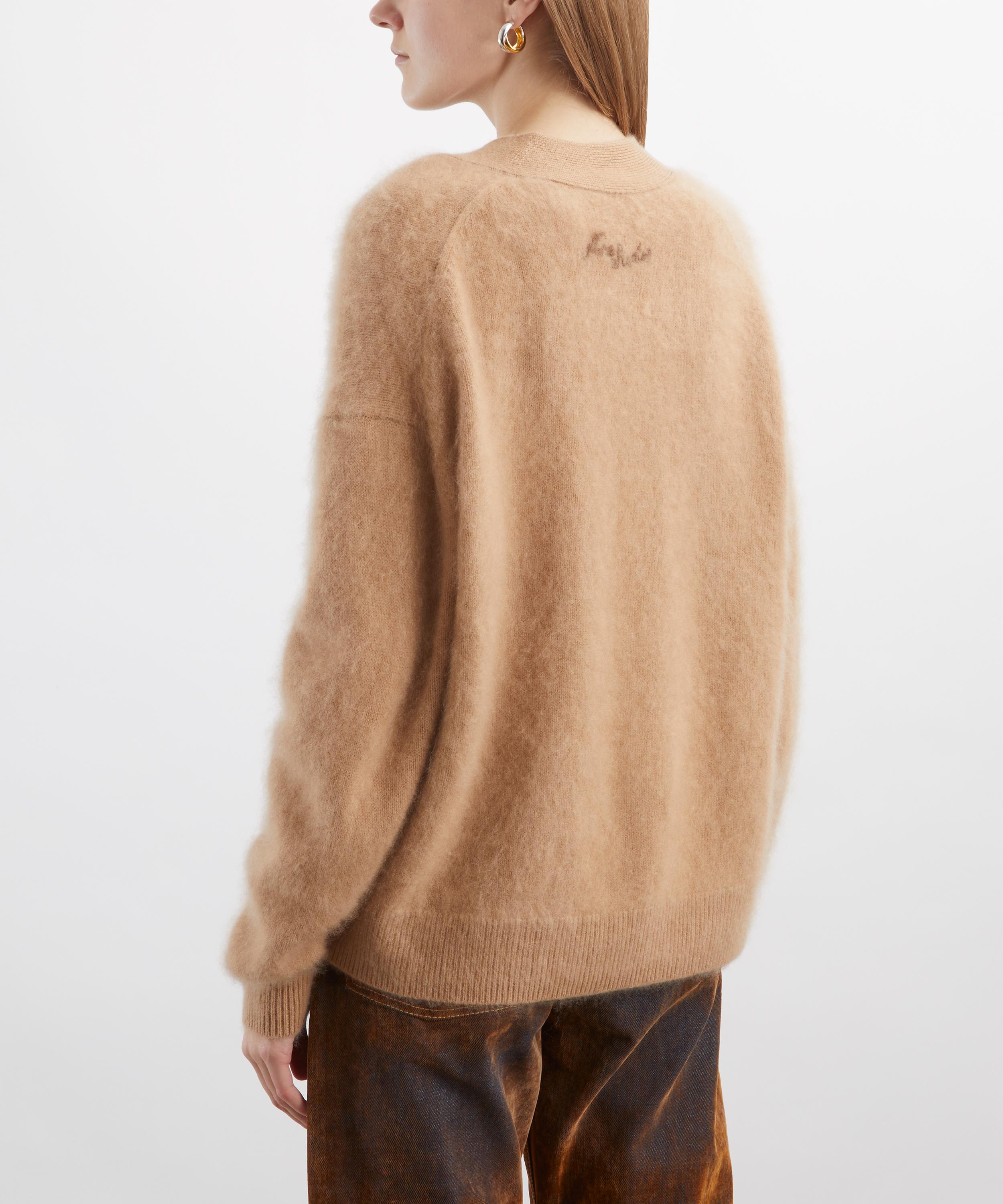 Acne Studios - Light Brown Cashmere Cardigan image number 3
