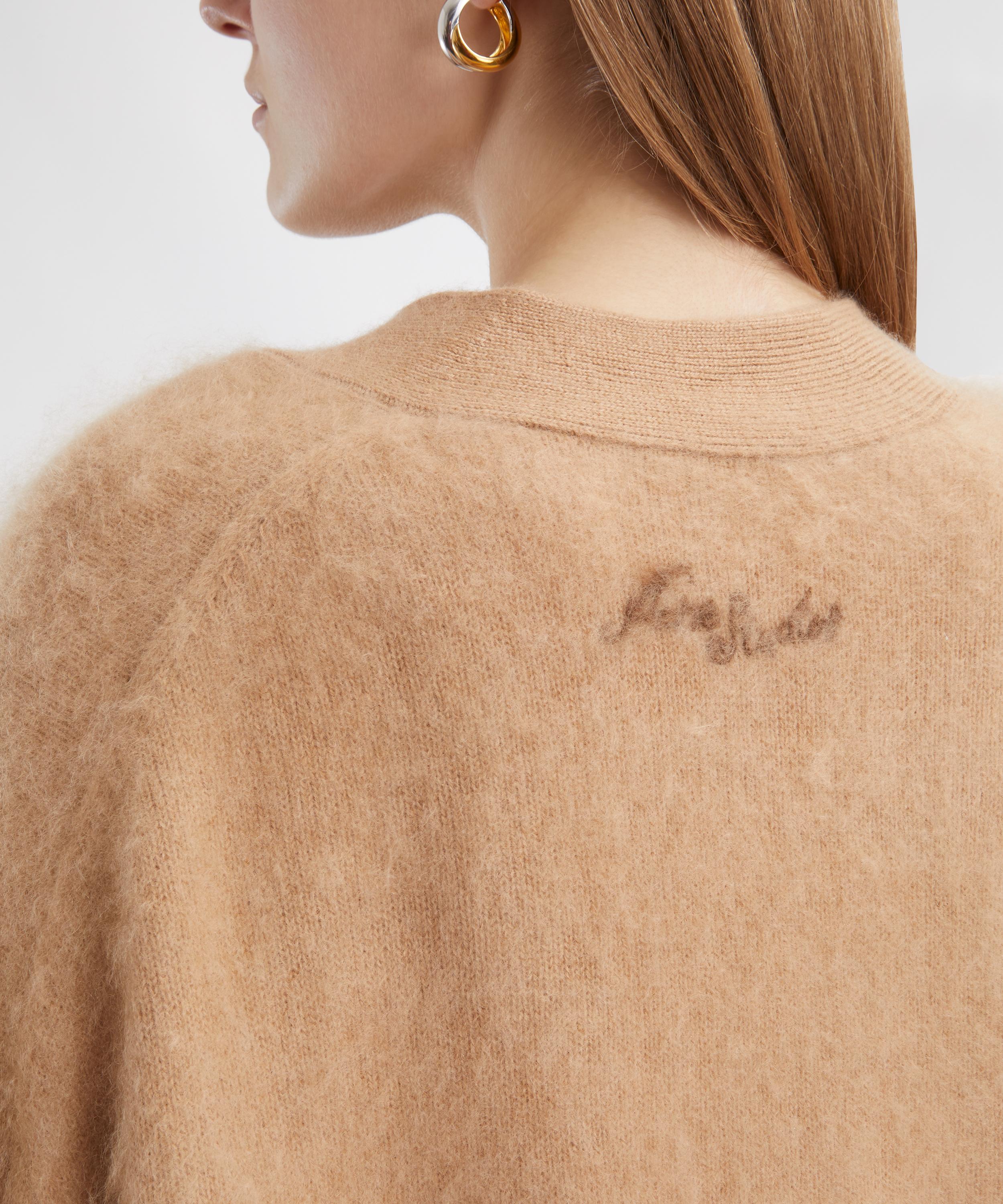 Acne Studios - Light Brown Cashmere Cardigan image number 4
