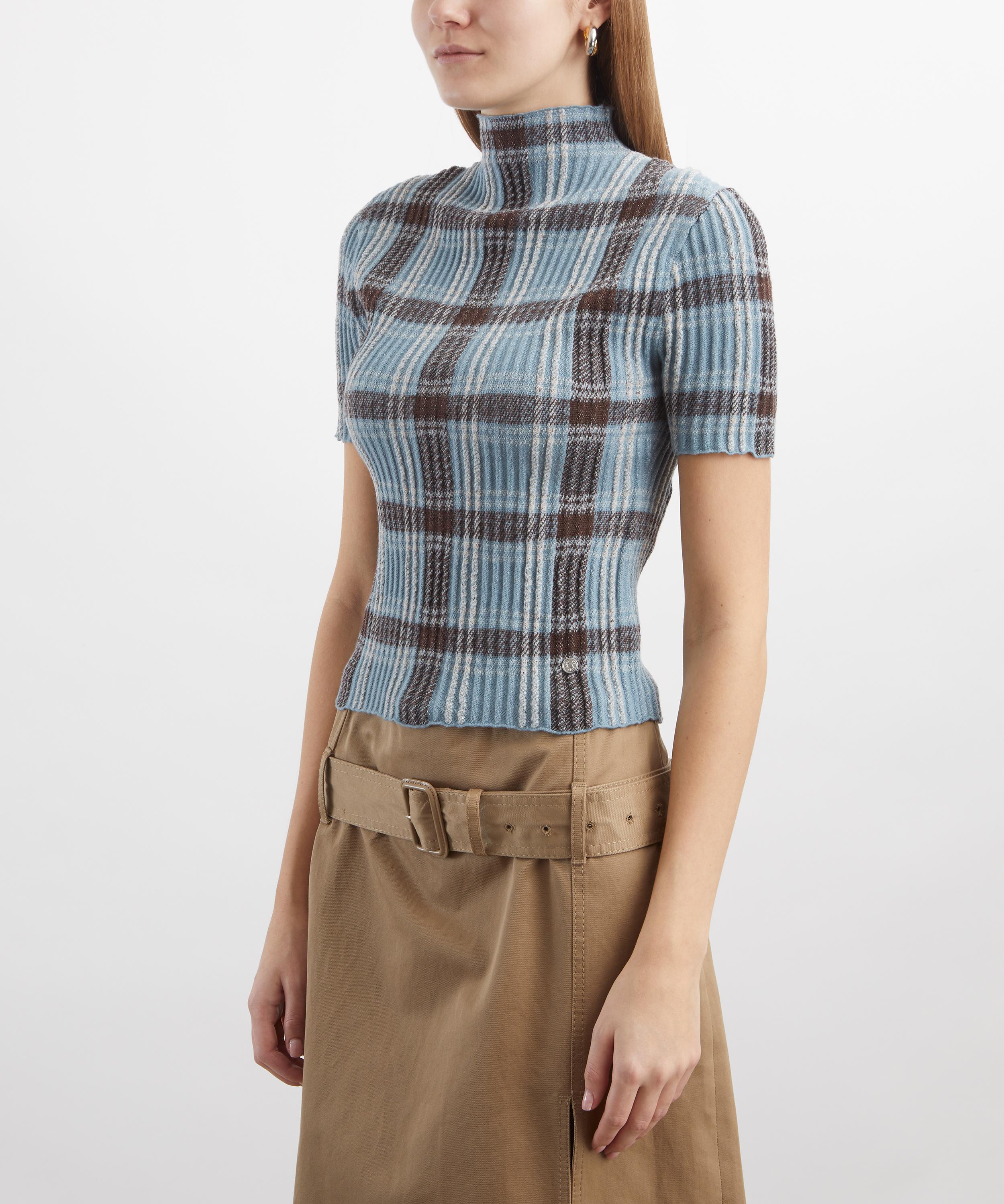 Acne Studios - Short-Sleeve Wool Turtleneck Knit Top image number 2