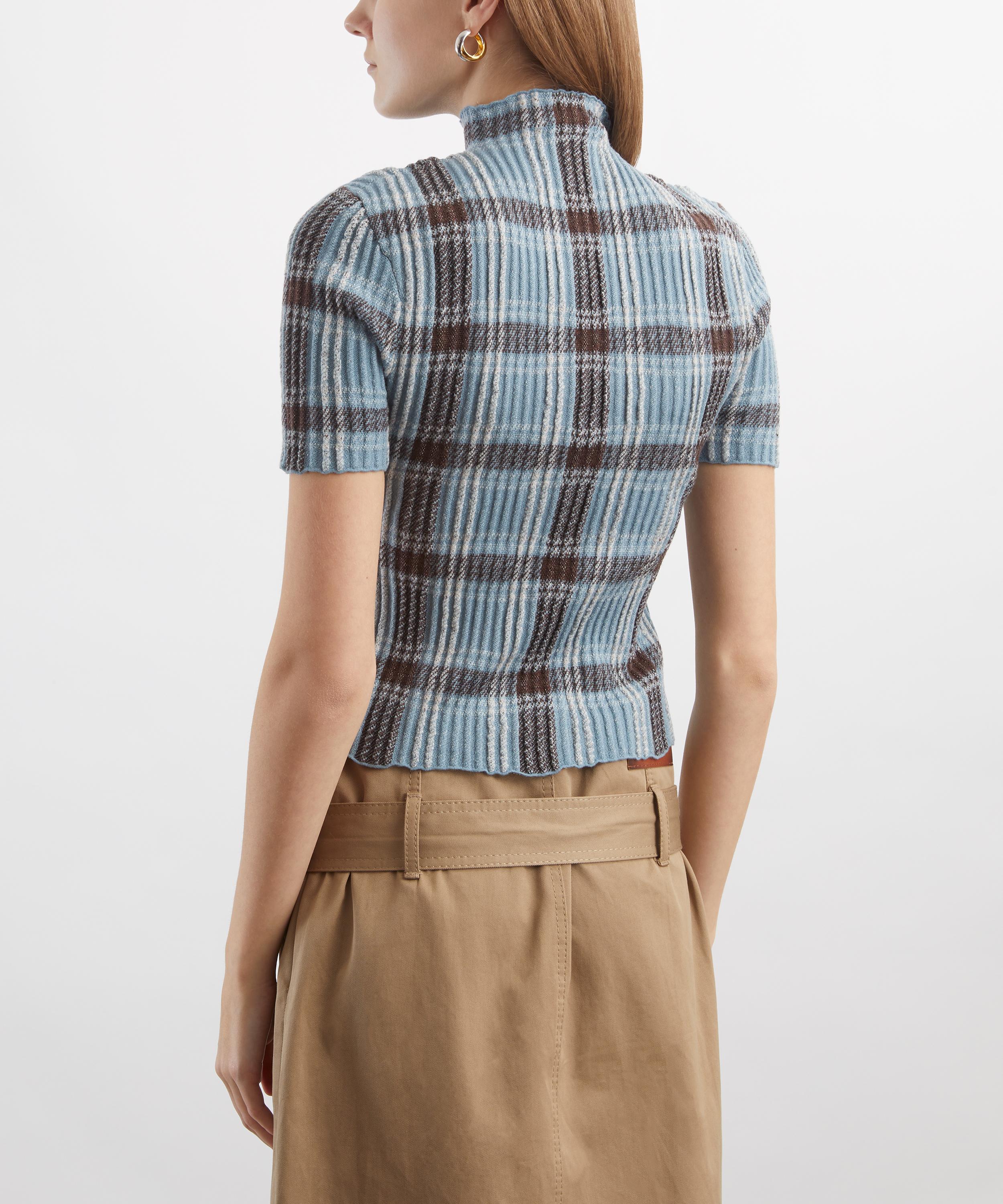 Acne Studios - Short-Sleeve Wool Turtleneck Knit Top image number 3